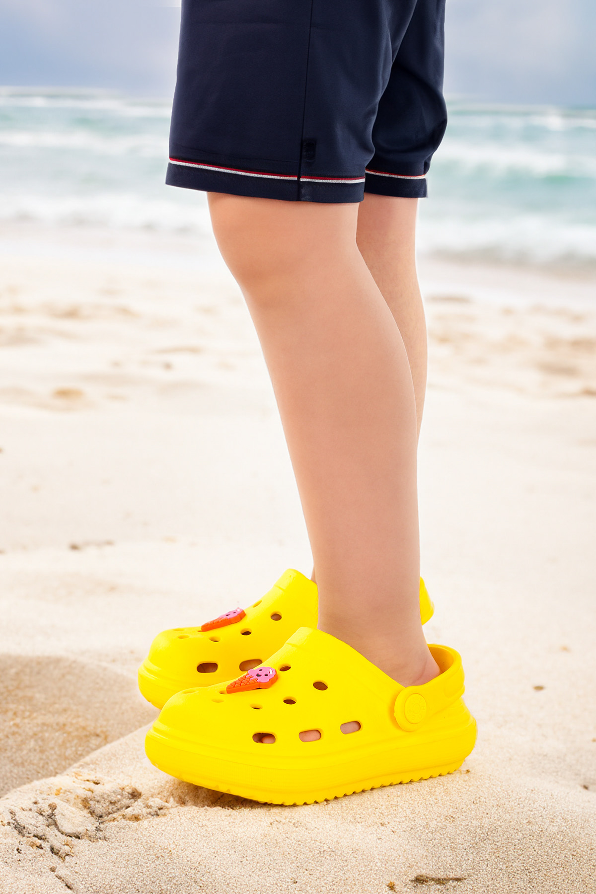 Bester Eva Plaj Havuz Okul Kreş Erkek Çocuk Terlik Sarı - Görsel 2