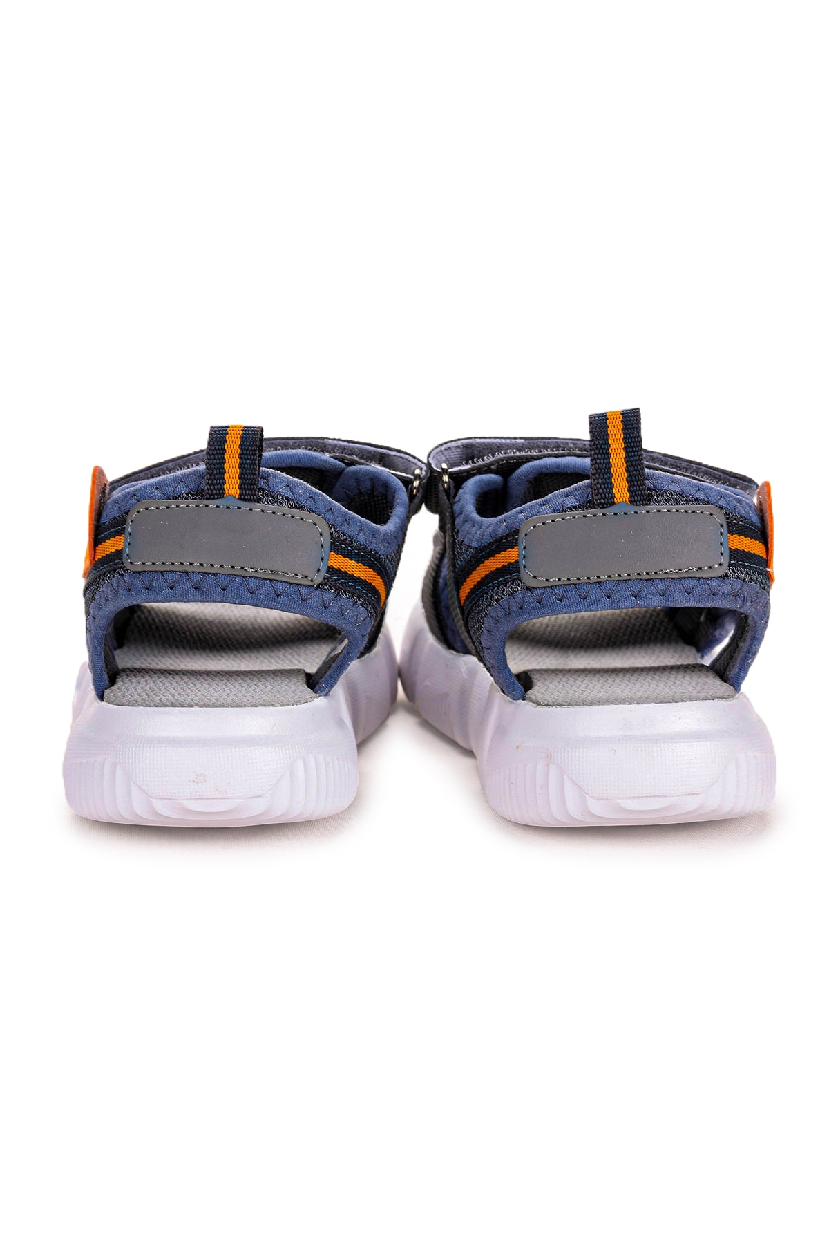 Cırtlı Yürüyüş Erkek Çocuk Sandalet 201 Füme - Turuncu - Görsel 5