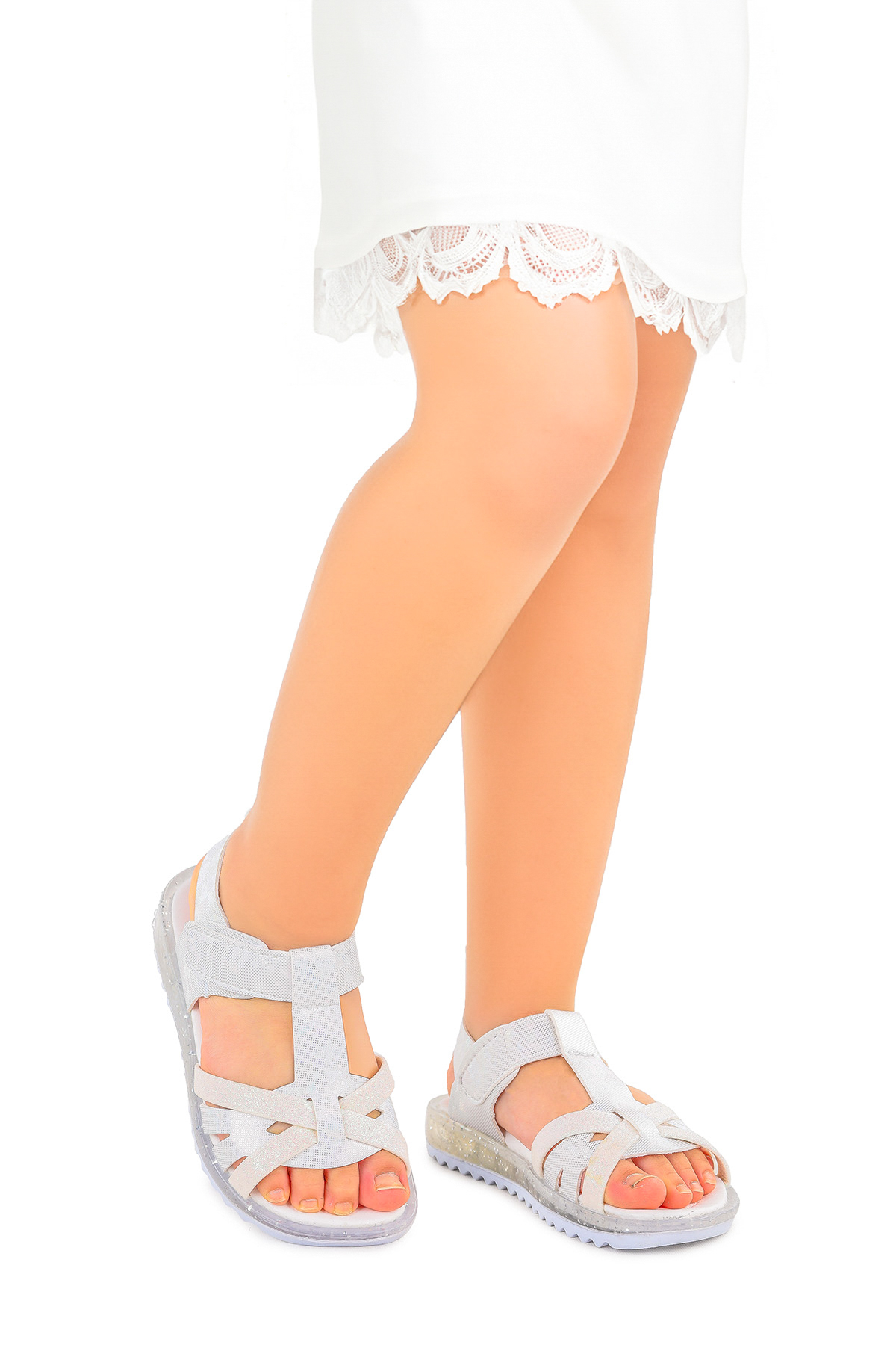 Kız Çocuk Sandalet Arz 2350 Beyaz - Görsel 3