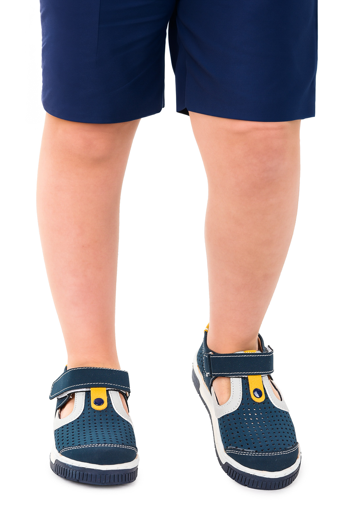 Erkek Çocuk Günlük Ayakkabı Arz 2319 Petrol - Sarı - Görsel 4