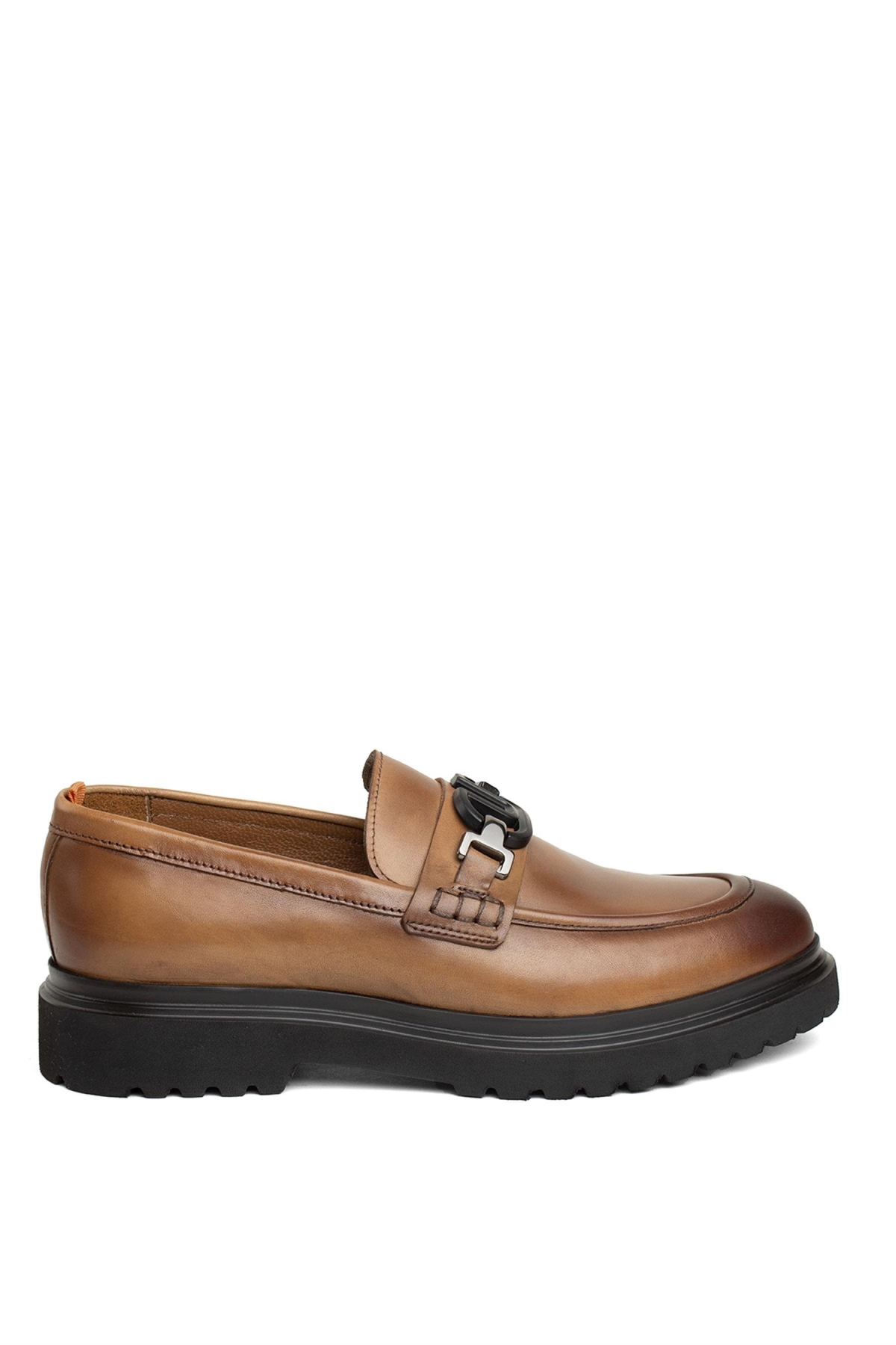 19578 Erkek Hakiki Deri Loafer Ayakkabı Taba - Görsel 2