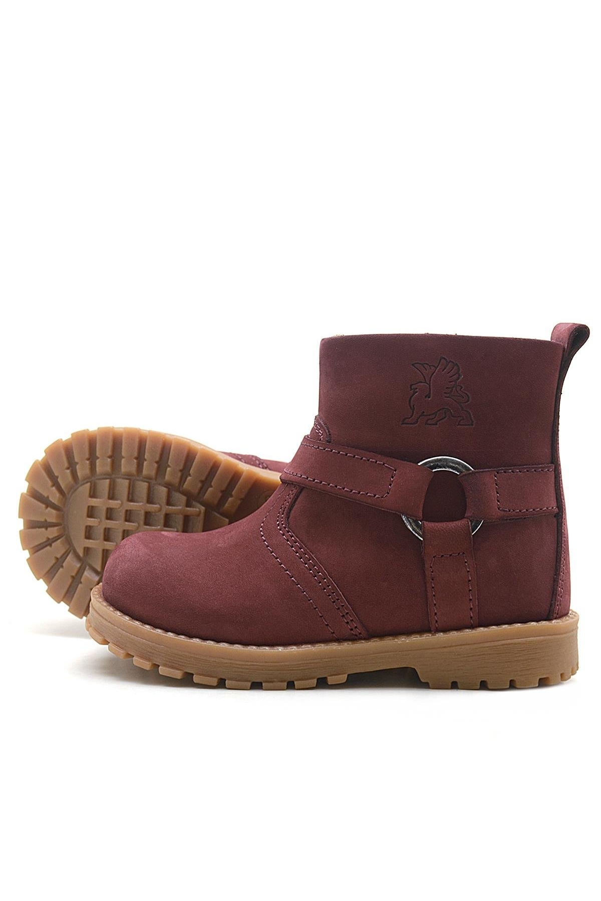 Chiron Hakiki Deri Fermuarlı Kürklü Unisex Bebek Bot - Görsel 6