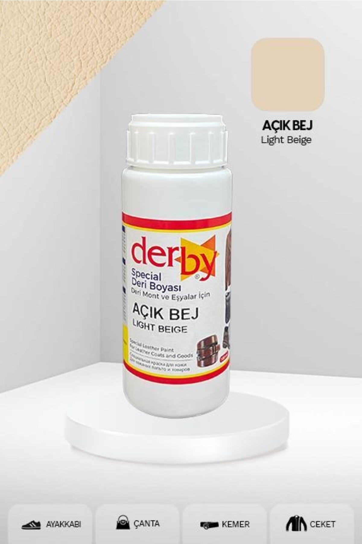 Special Deri Boyası Ayakkabı - Çanta - Cüzdan - Kemer 100 Ml Açık Bej