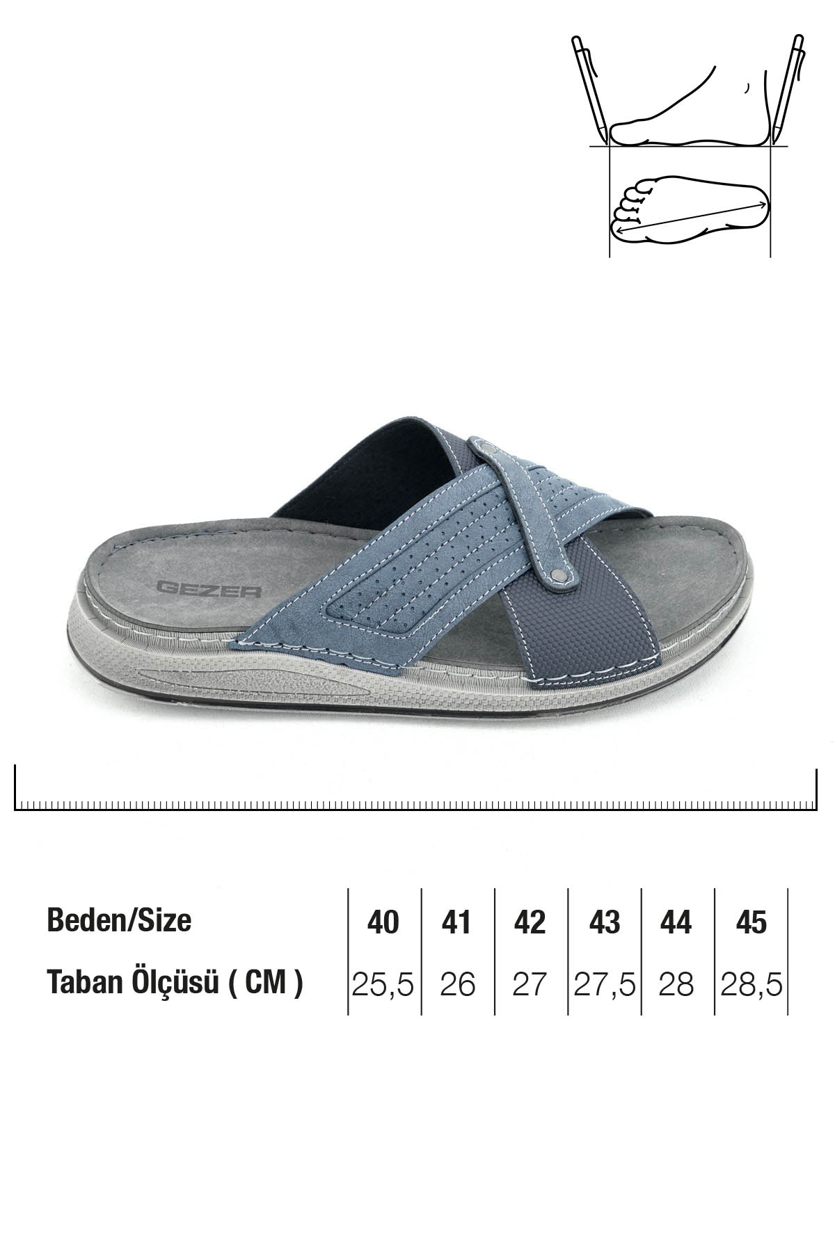 Yazlık Erkek Tasarım Rahat Taban Günlük Terlik - Görsel 3