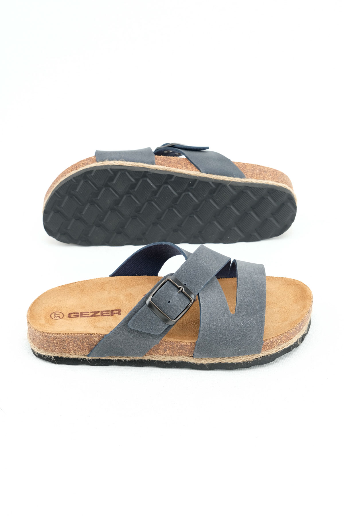 Yazlık Kadın Mantarlı PVC Taban Tek Tokalı Ayarlanabilir Rahat Günlük Terlik - Görsel 6