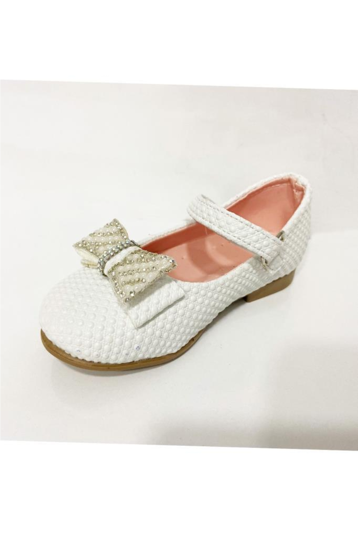 9102-24 Baskı Deri Fashion Kız Çocuk Babet 26-30 - Görsel 3