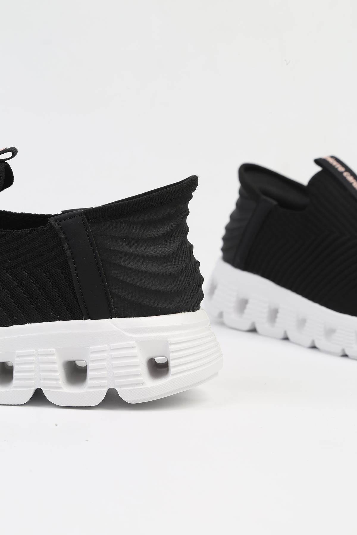 ® İTHAL Siyah Beyaz Kadın Spor Ayakkabı PCI-10101 - Görsel 5