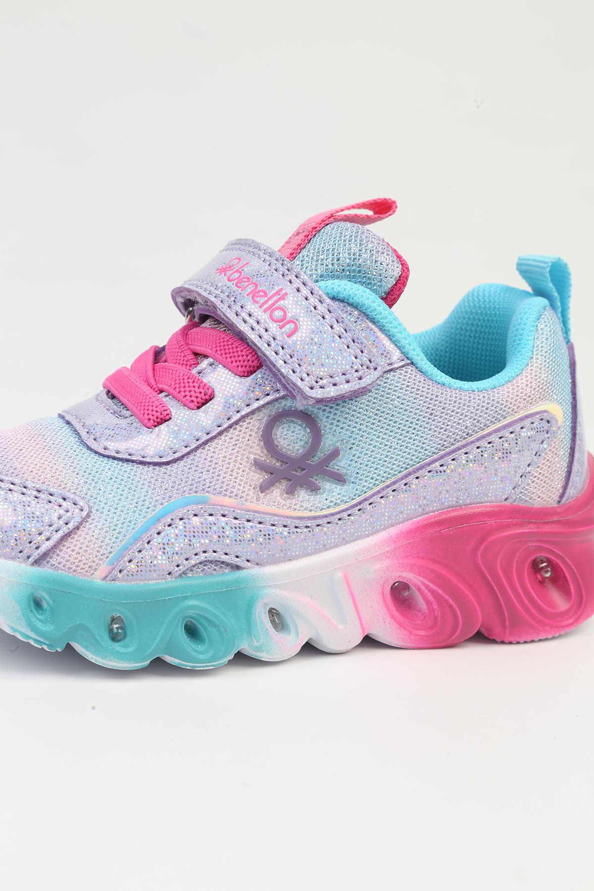 ® İTHAL Lila Işıklı Çocuk Spor Ayakkabı BNI-10136 - Görsel 5