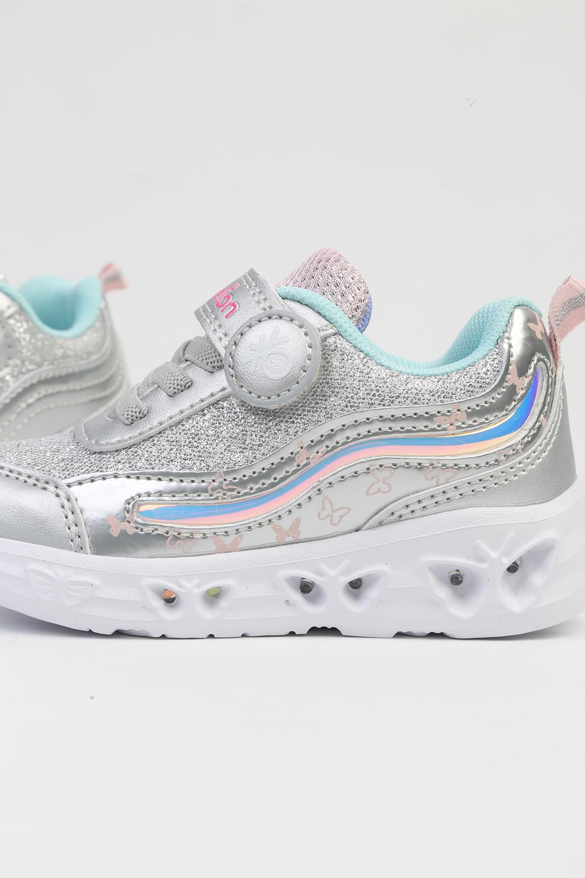 ® İTHAL Gri Işıklı Çocuk Spor Ayakkabı BNI-10131 - Görsel 5