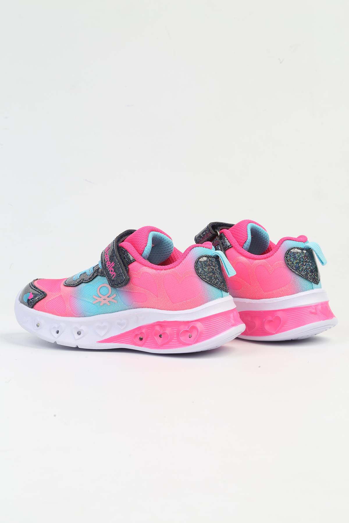 ® İTHAL Fusya Mavi Işıklı Çocuk Spor Ayakkabı BNI-10127 - Görsel 4