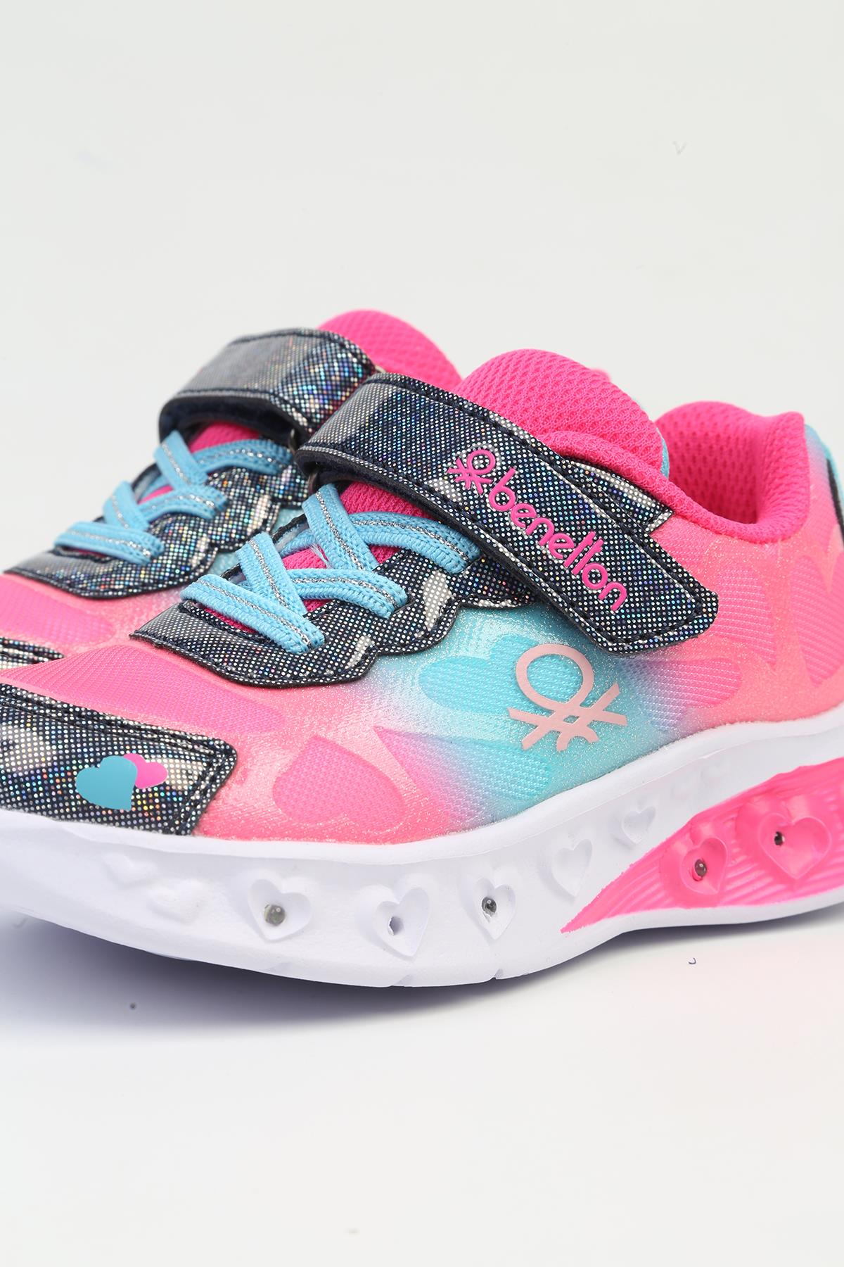 ® İTHAL Fusya Mavi Işıklı Çocuk Spor Ayakkabı BNI-10127 - Görsel 5
