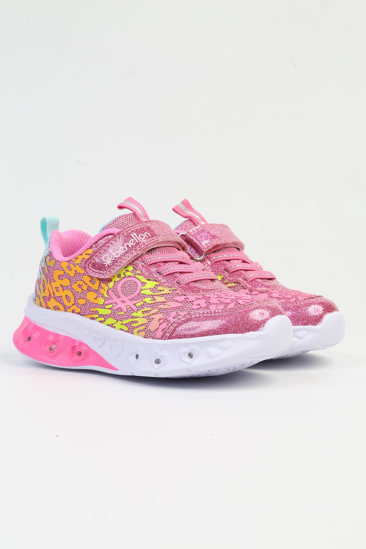 ® İTHAL Fusya Işıklı Çocuk Spor Ayakkabı BNI-10125 - Görsel 3