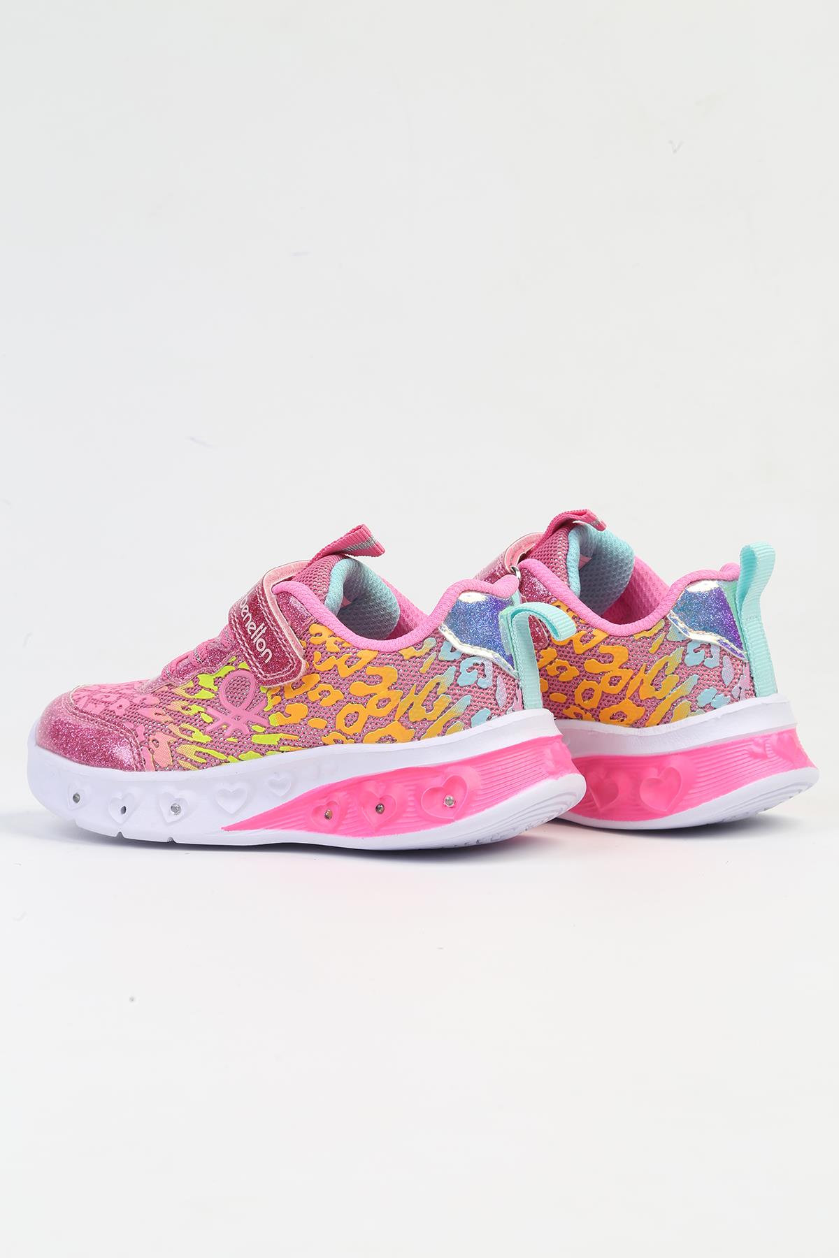 ® İTHAL Fusya Işıklı Çocuk Spor Ayakkabı BNI-10125 - Görsel 4