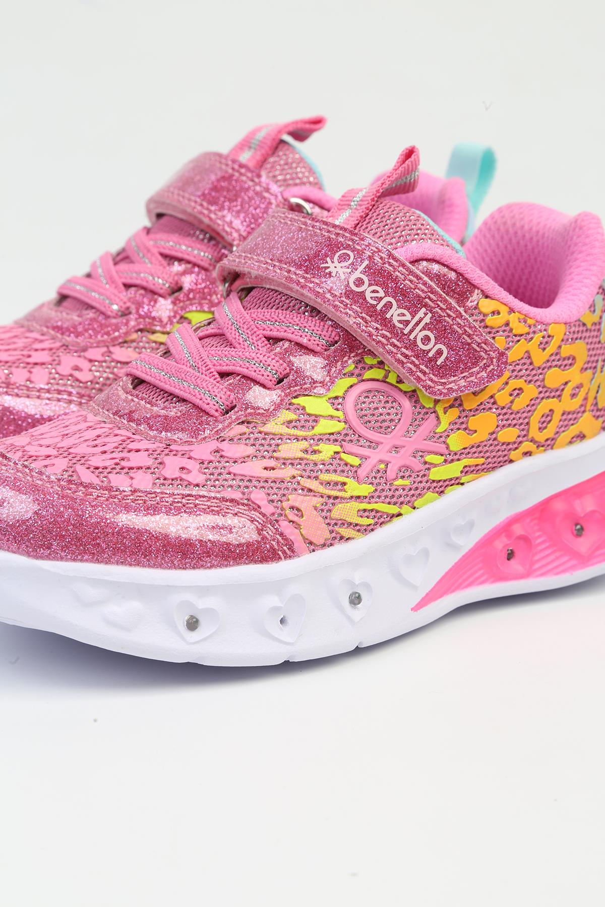 ® İTHAL Fusya Işıklı Çocuk Spor Ayakkabı BNI-10125 - Görsel 5