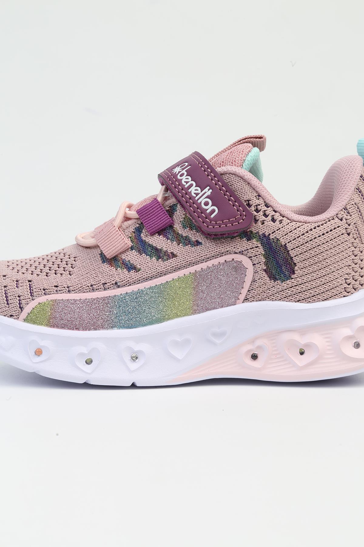® İTHAL Pudra Işıklı Çocuk Spor Ayakkabı BNI-10124 - Görsel 5