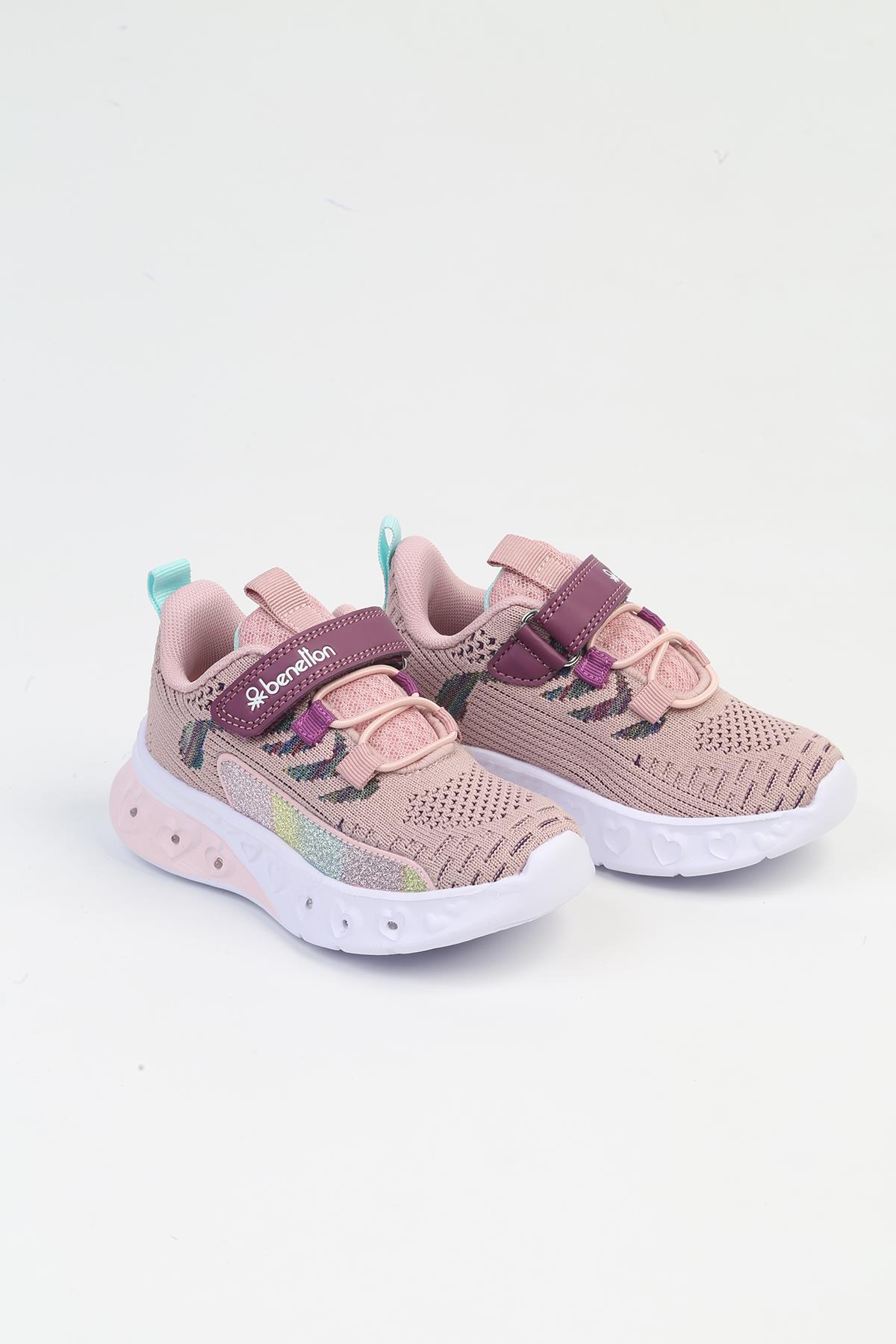 ® İTHAL Pudra Işıklı Çocuk Spor Ayakkabı BNI-10124 - Görsel 6