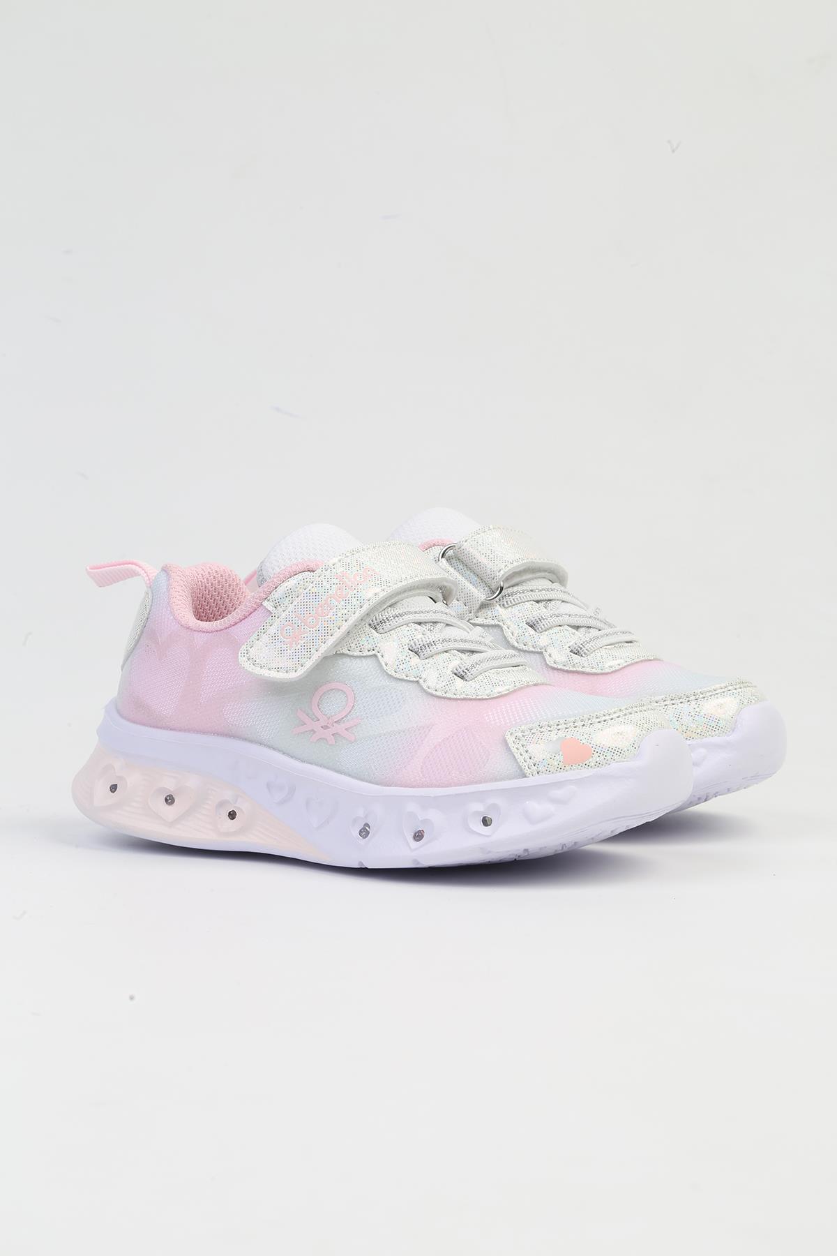 ® İTHAL Gri Pudra Işıklı Çocuk Spor Ayakkabı BNI-10127 - Görsel 3