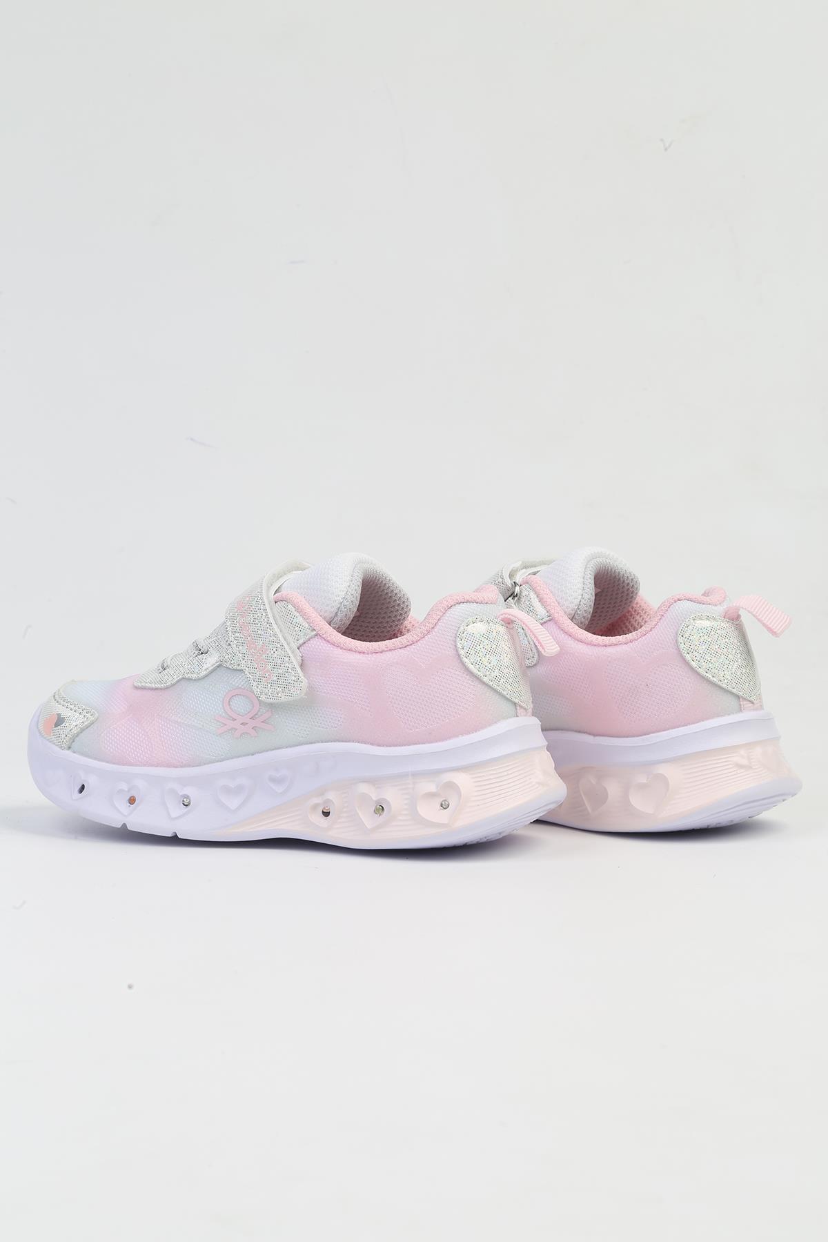 ® İTHAL Gri Pudra Işıklı Çocuk Spor Ayakkabı BNI-10127 - Görsel 4