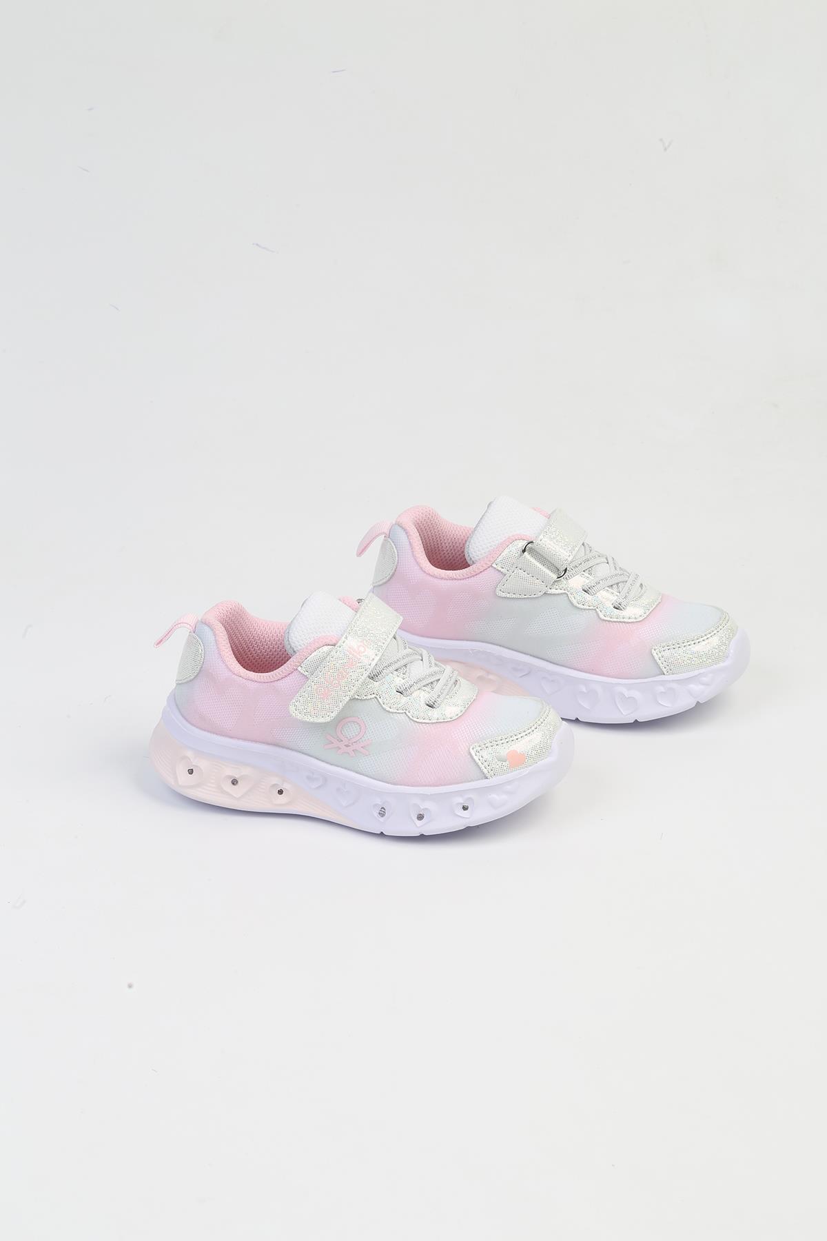® İTHAL Gri Pudra Işıklı Çocuk Spor Ayakkabı BNI-10127 - Görsel 6