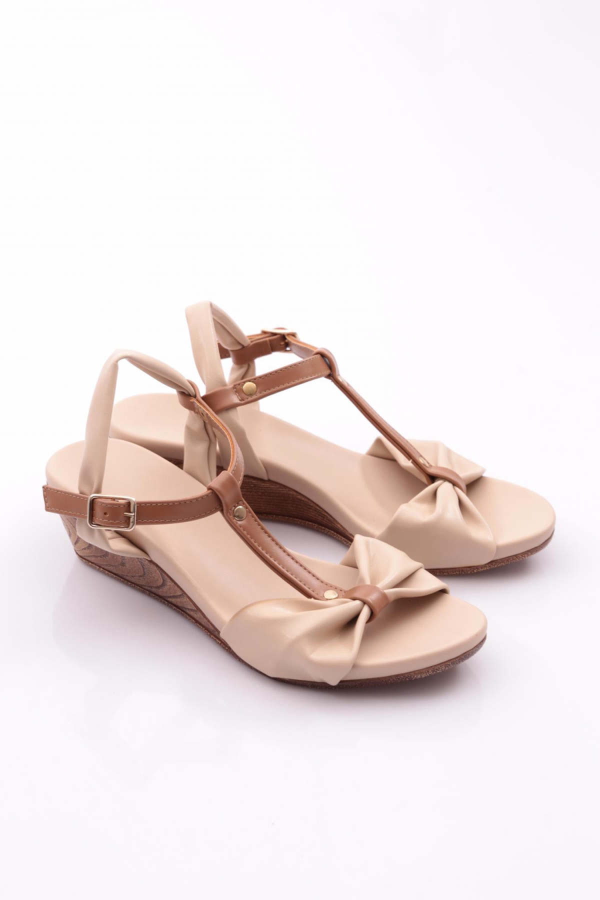 1512 Kadin Dolgu Topuk Sandalet - Görsel 3