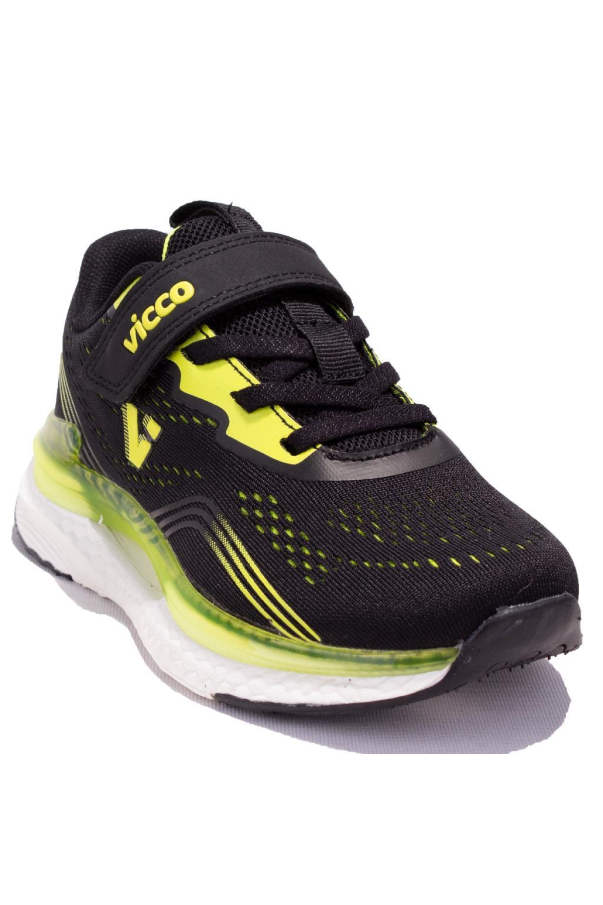 Nebula 346F24Y113 Siyah Yeşil Ortopedik Erkek Çocuk Spor Ayakkabı - Görsel 3