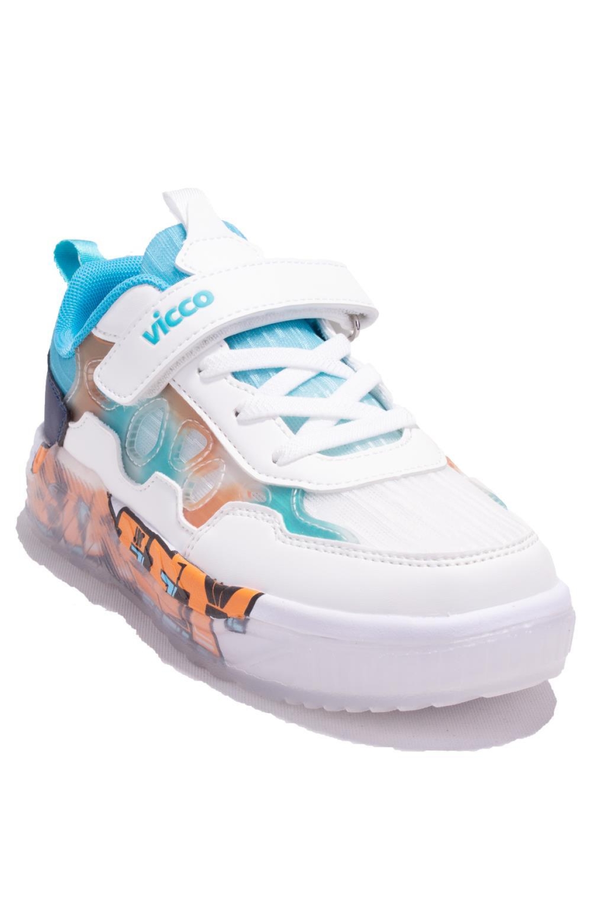Bita 346F24Y128 Beyaz Mavi Ortopedik Erkek Çocuk Spor Ayakkabı - Görsel 3