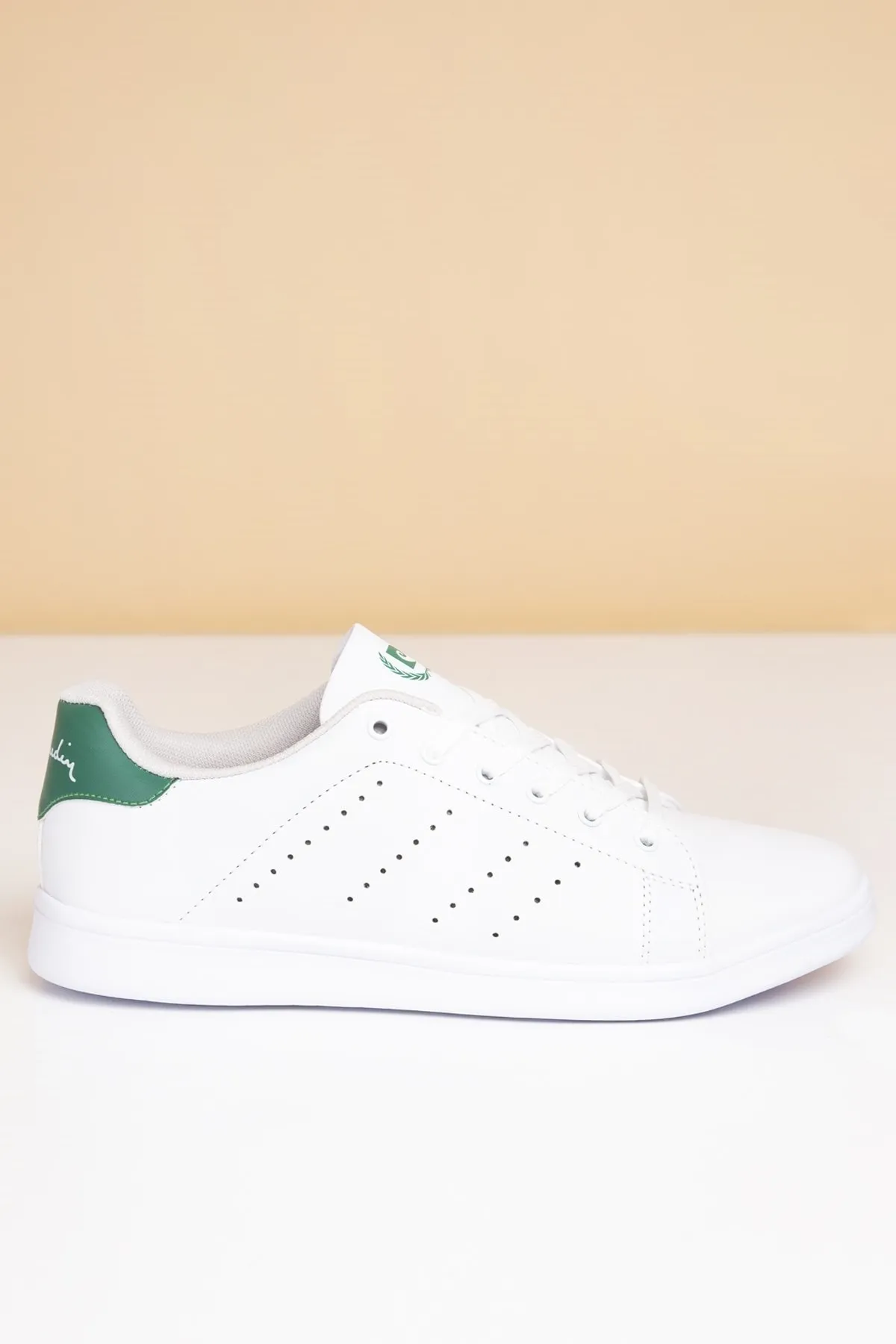 Beyaz-Yeşil Erkek Spor Ayakkabı 2SPCS10152 - Görsel 4