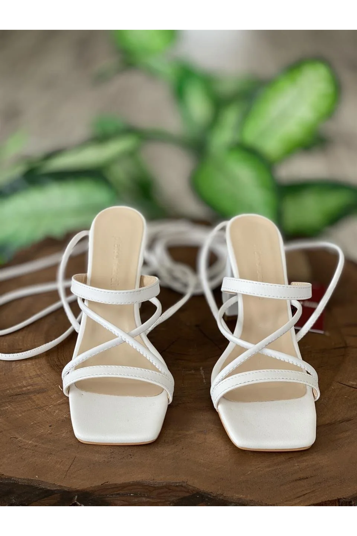 Beyaz Kadın Topuklu Ayakkabı PC-52269 - Görsel 3