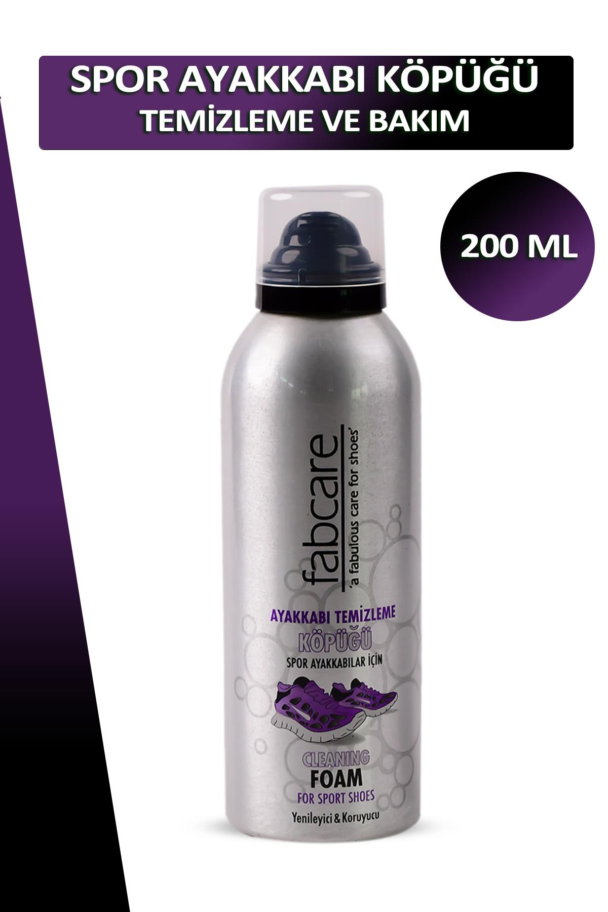 Bağcık + Fabcare Spor Ayakkabı Temizleme ve Bakım Köpüğü 200 ML Set