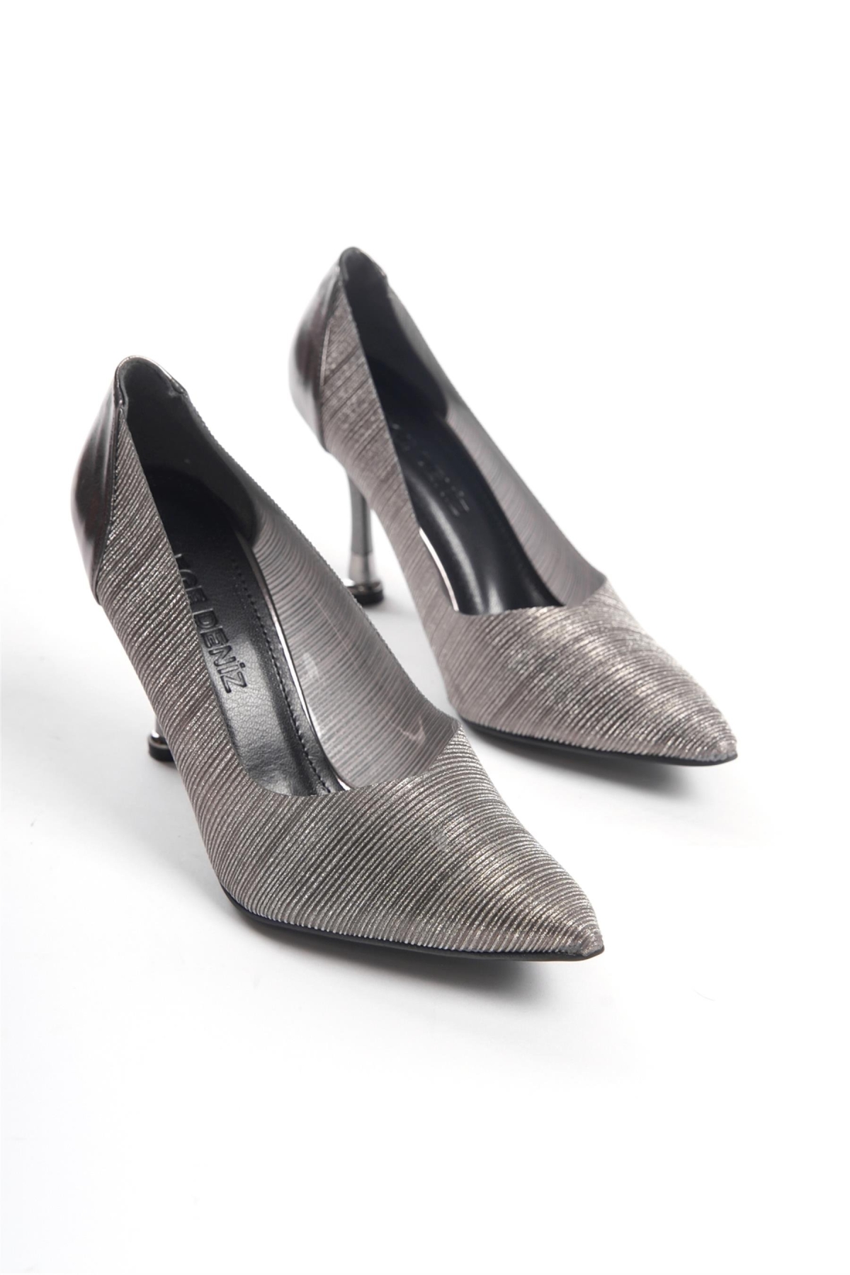 Elit Mrt1030T Kadın Topuklu Ayakkabı Platin - Görsel 4