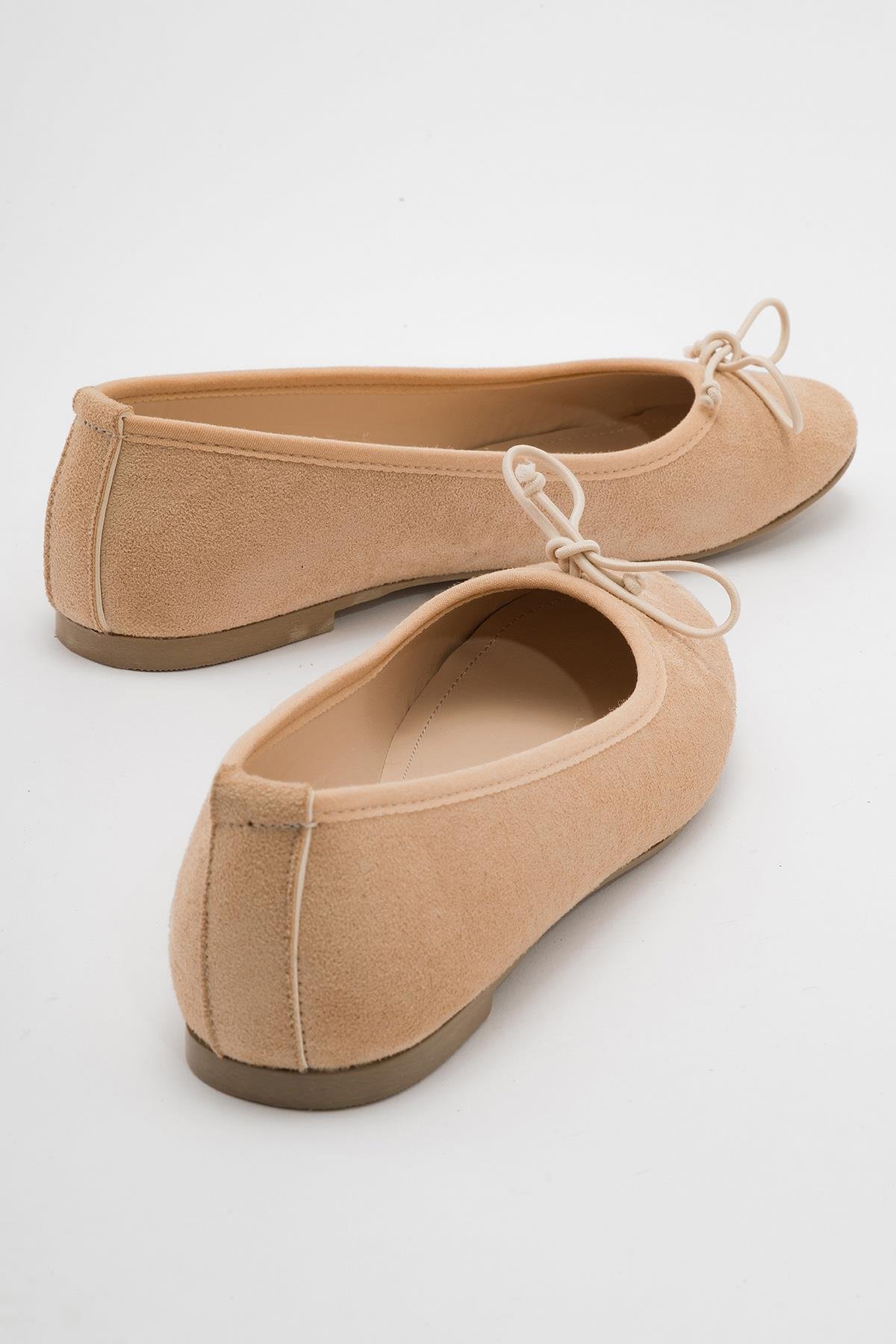 Bağcık Detay Kadın Babet TEN SÜET - Görsel 5