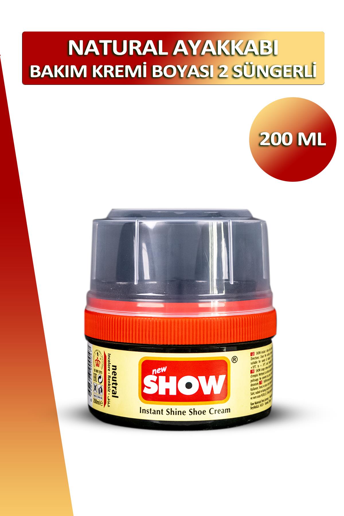 Bağcık + Show Ayakkabı Bakım Kremi Boyası 2 Süngerli 200 ML Set