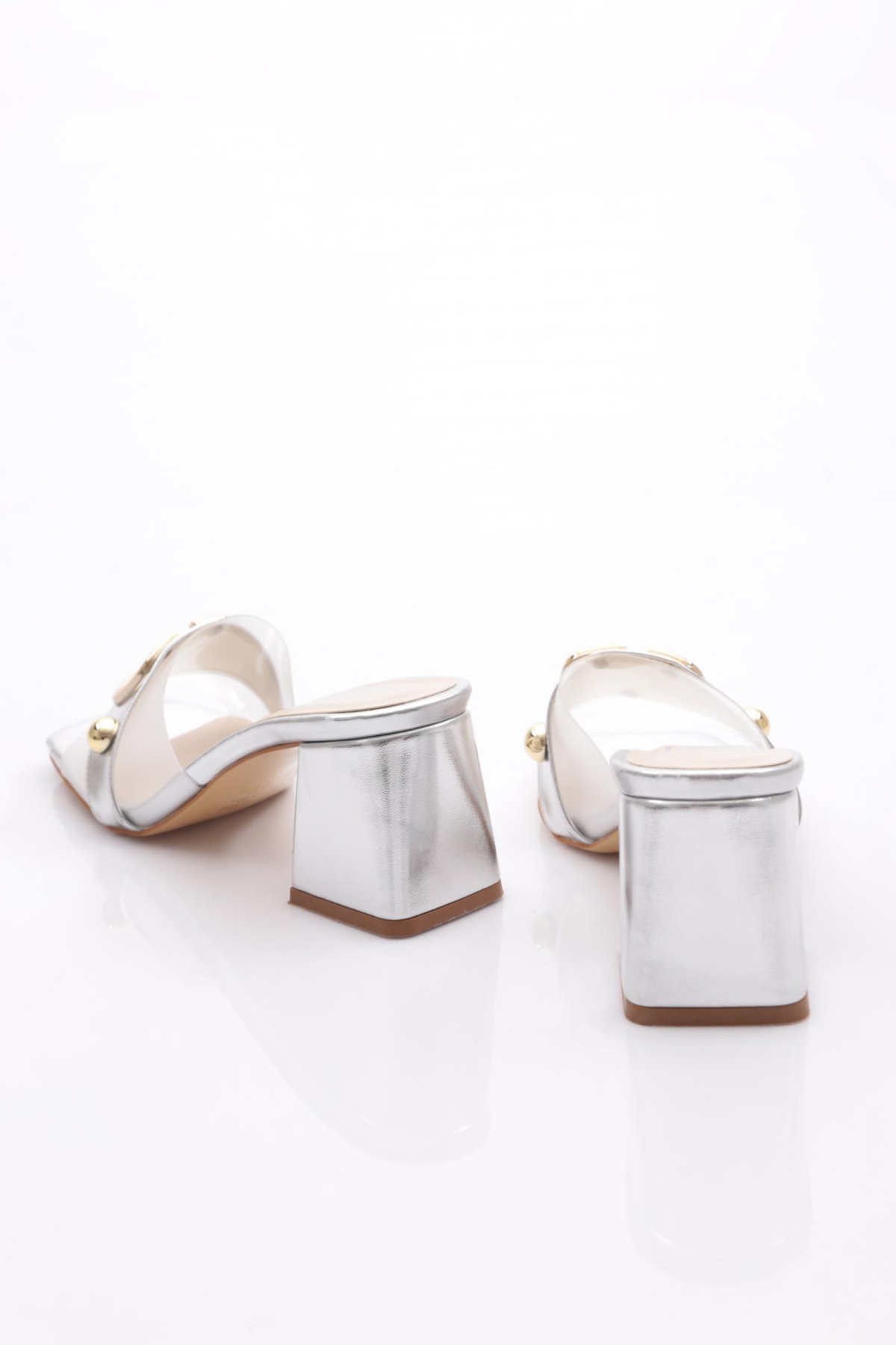 Dgn Dgn Çok Renkli 839 Kadin V Tokali Topuklu Terlik Sandalet & Terlik | Flo Çok Renkli - 4. görsel