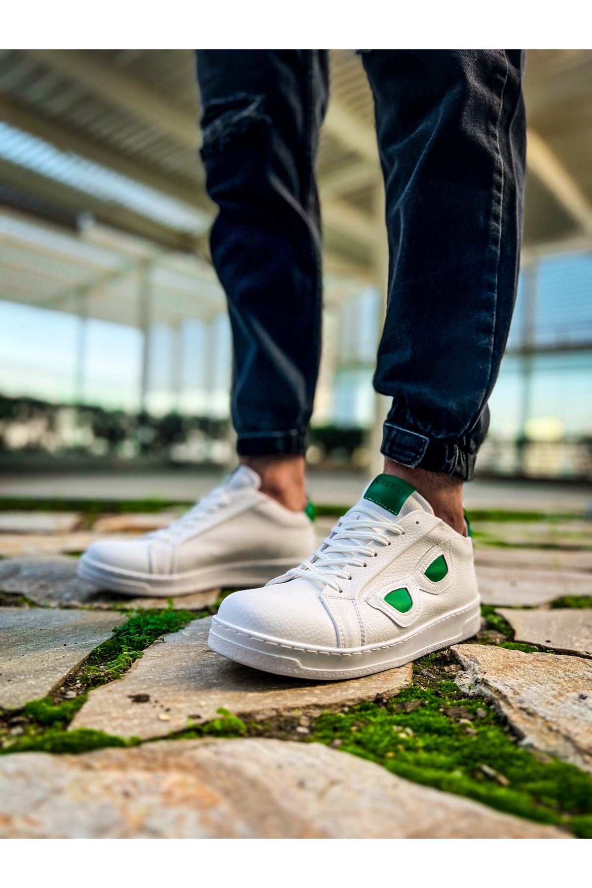 CH151 GBT Glasses Erkek Ayakkabı BEYAZ/YEŞİL - Görsel 2