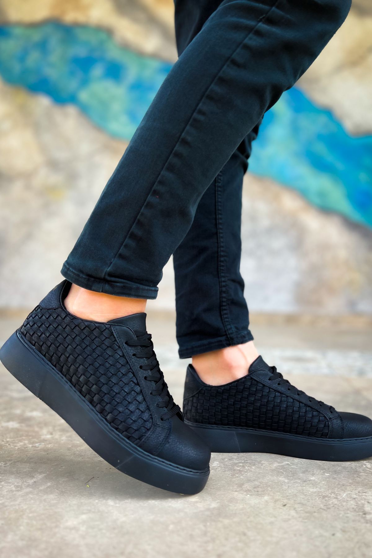 CH203 OST Maglieria Erkek Ayakkabı SIYAH - Görsel 3