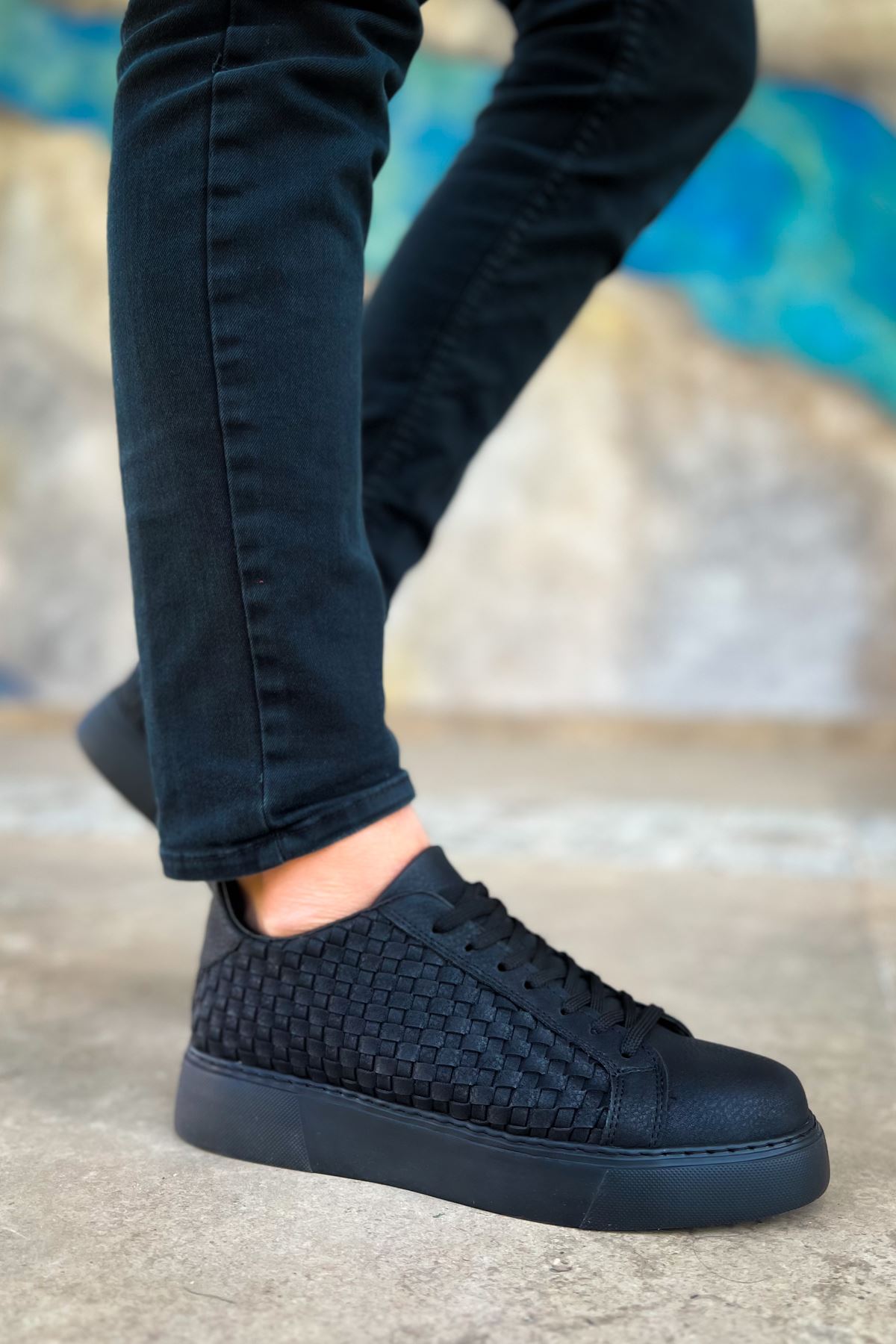 CH203 OST Maglieria Erkek Ayakkabı SIYAH - Görsel 4