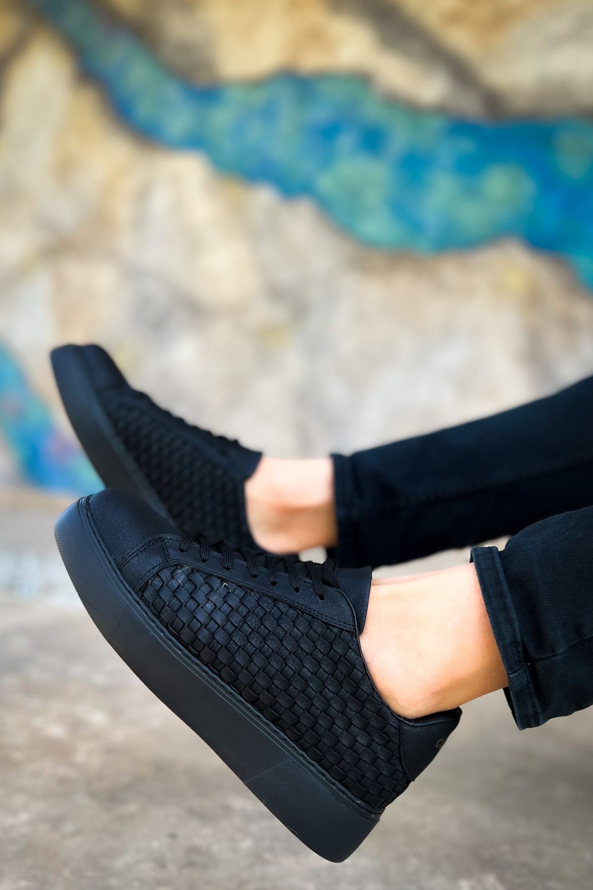 CH203 OST Maglieria Erkek Ayakkabı SIYAH - Görsel 6