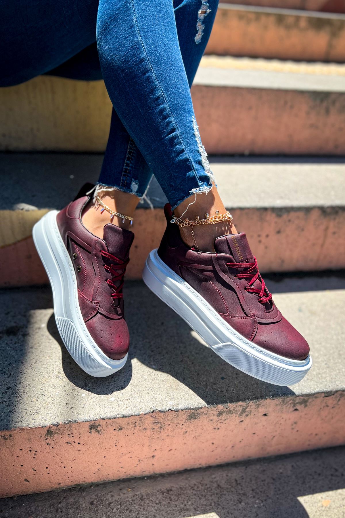 CH187 CBT Kadın Ayakkabı BORDO - Görsel 4