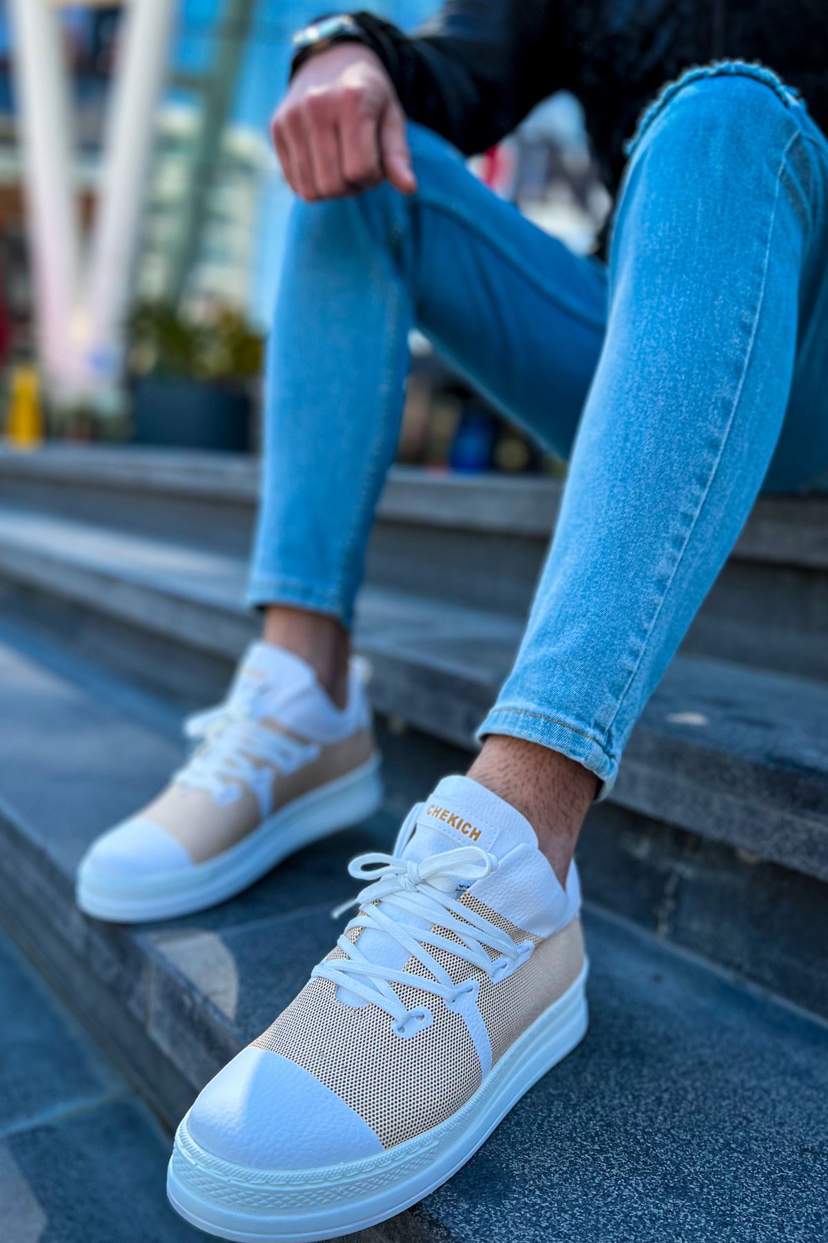 CH219 CBT Laser Erkek Ayakkabı BEYAZ - Görsel 7