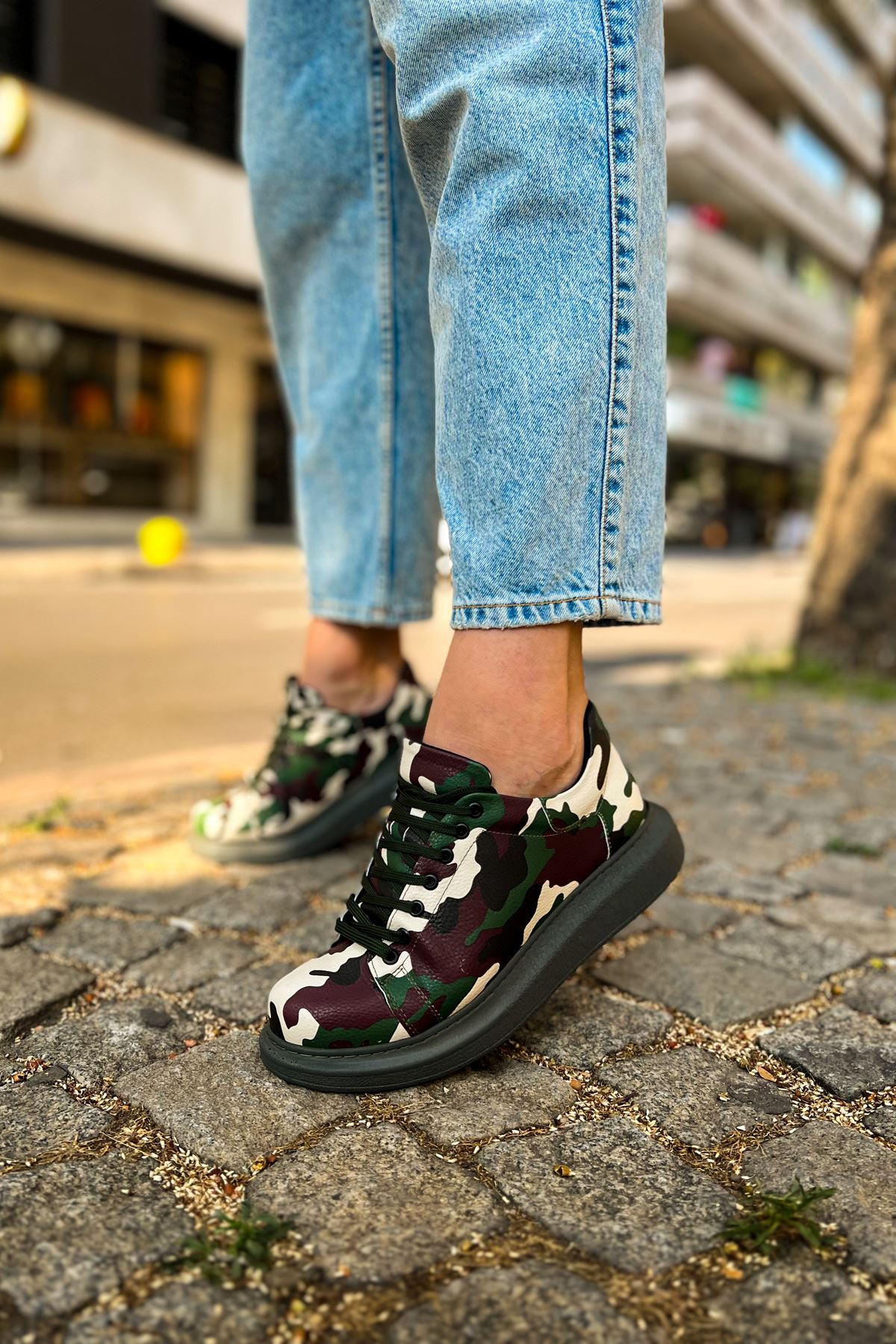 CH252 RRT Printed Erkek Ayakkabı 306 YESIL KAMUFLAJ - Görsel 2