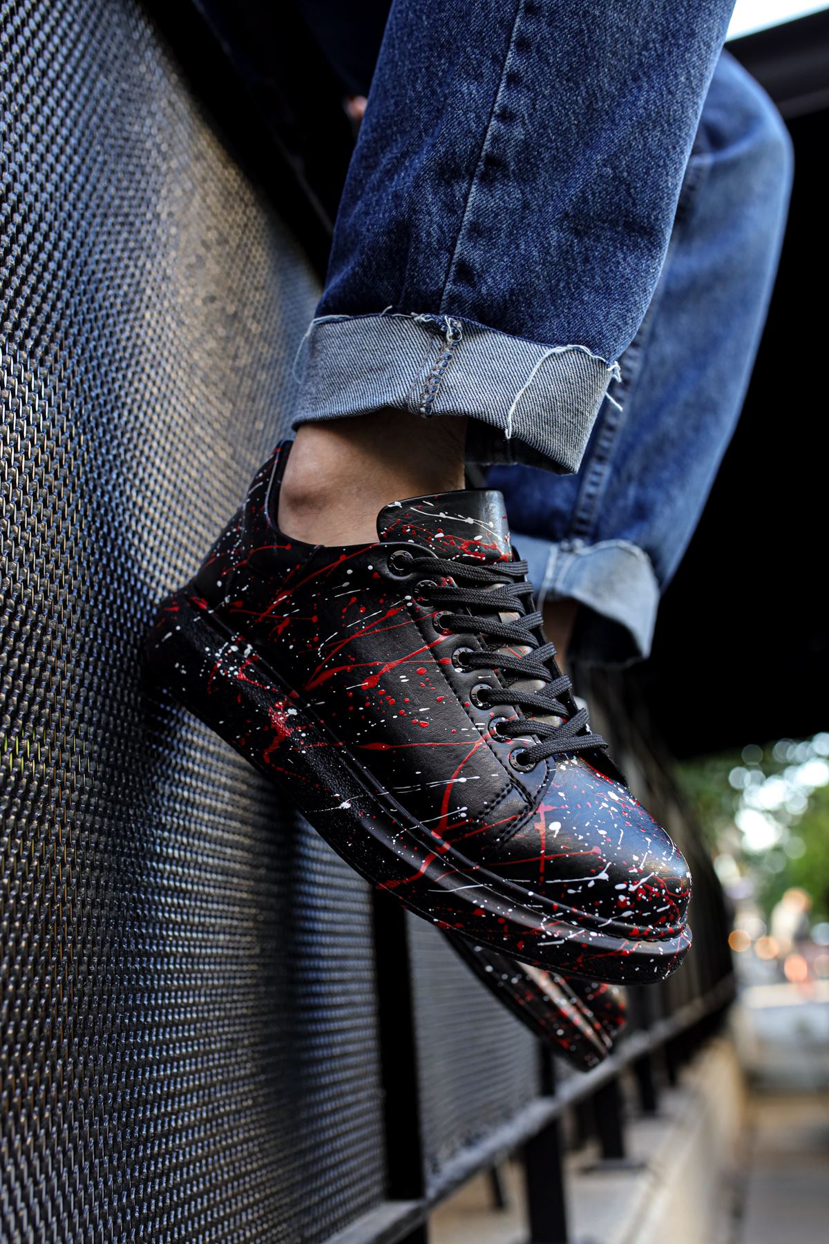 CH254 CST Pittura Erkek Ayakkabı 471 BEYAZ / KIRMIZI SPLUSH - Görsel 3