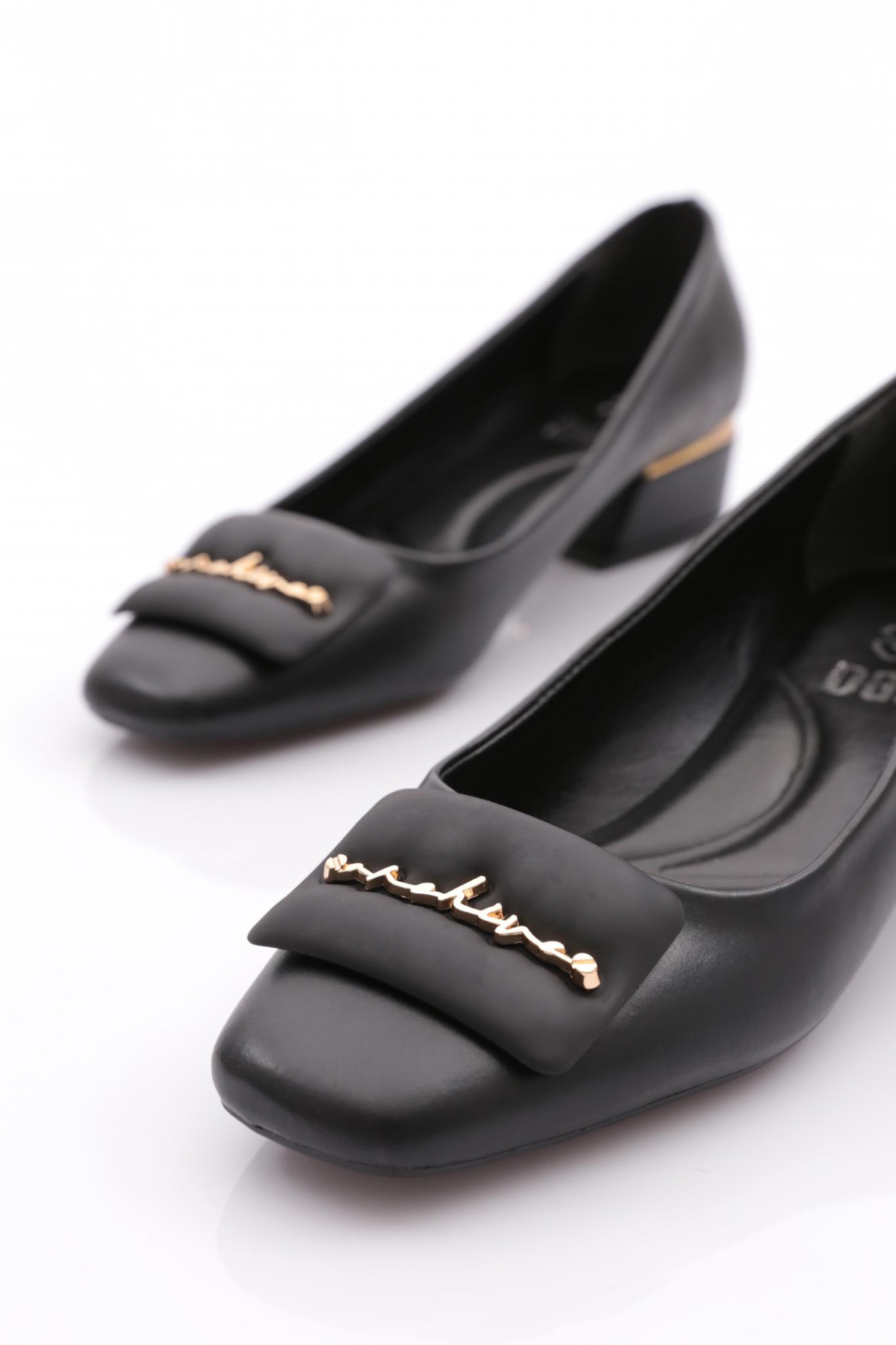 4886 Kadin Kare Tokali Topuklu Ayakkabi - Görsel 5