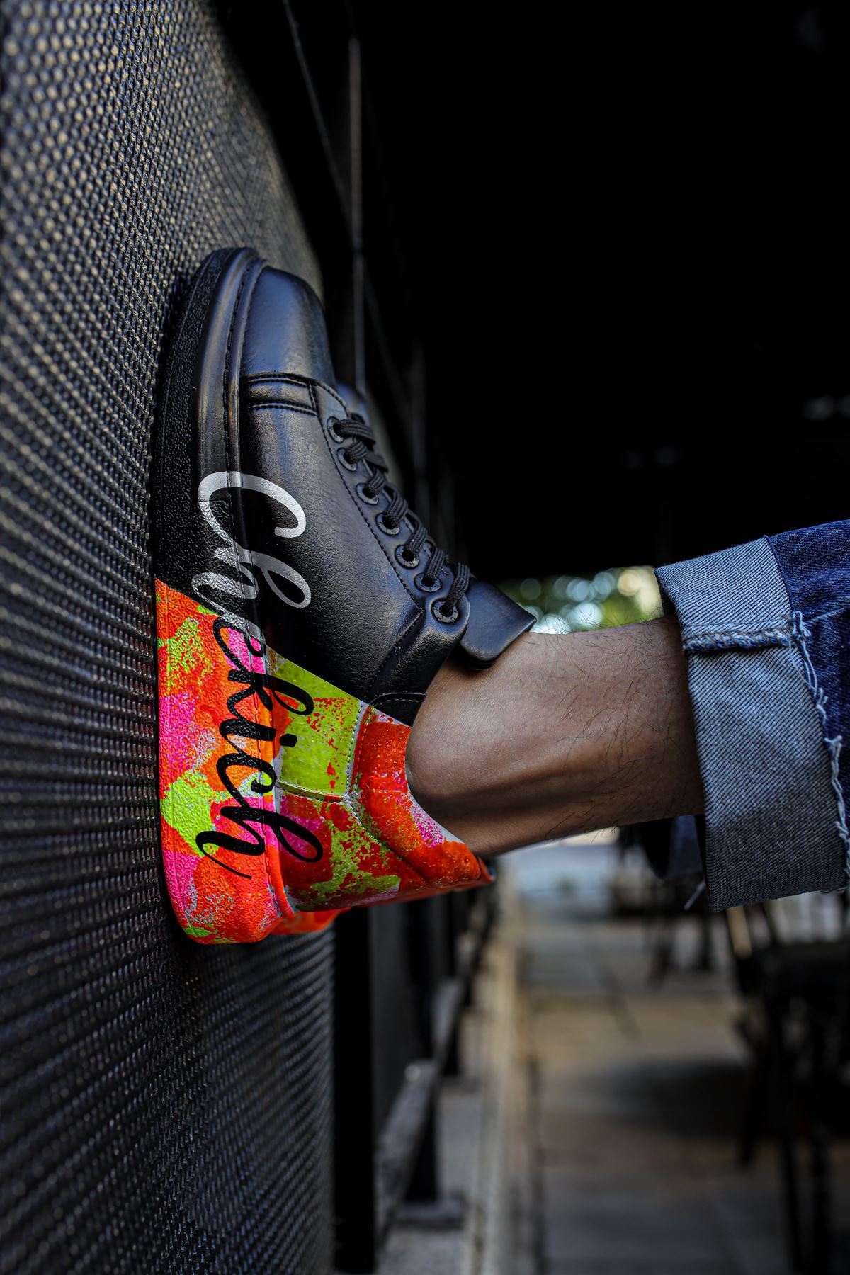 CH254 CST Pittura Erkek Ayakkabı 481 SIYAH / SARI - Görsel 4