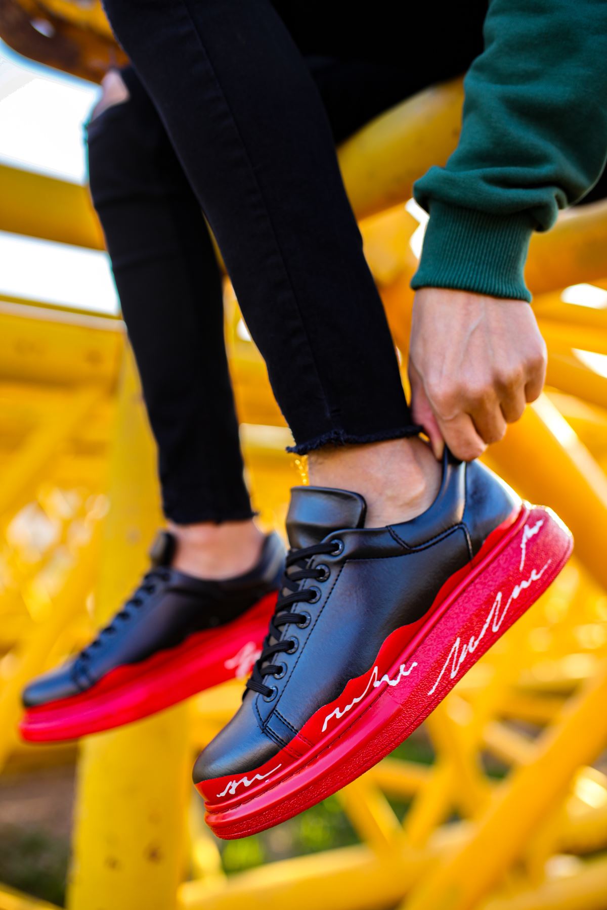 CH254 CST Pittura Erkek Ayakkabı 479 KIRMIZI / BEYAZ TABAN - Görsel 5