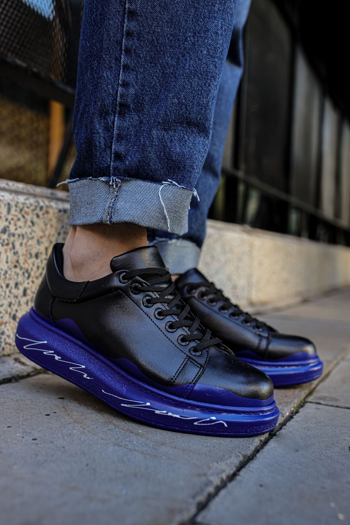 CH254 CST Pittura Erkek Ayakkabı 483 MAVI / BEYAZ TABAN - Görsel 2