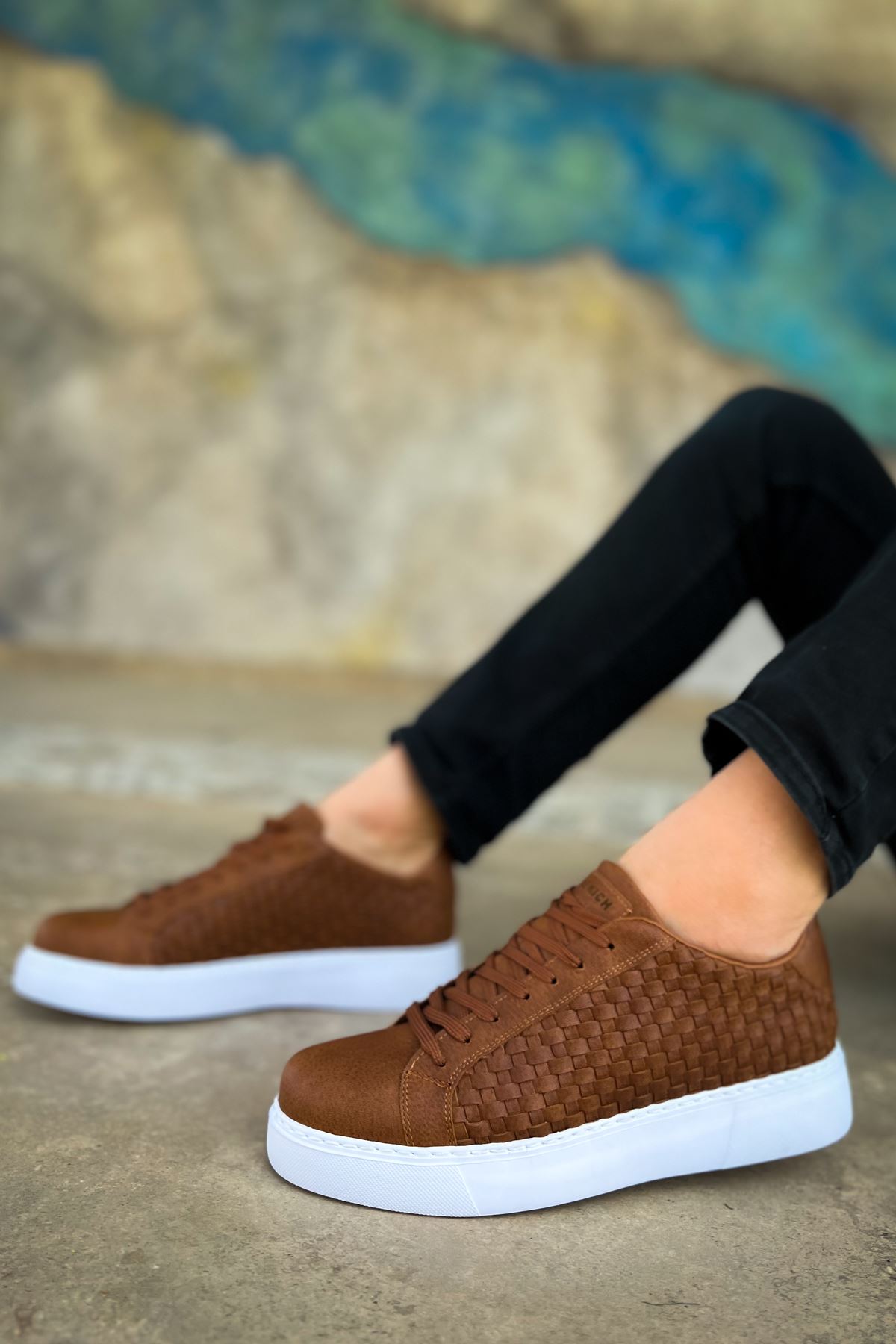 CH203 OBT Maglieria Erkek Ayakkabı TABA - Görsel 5