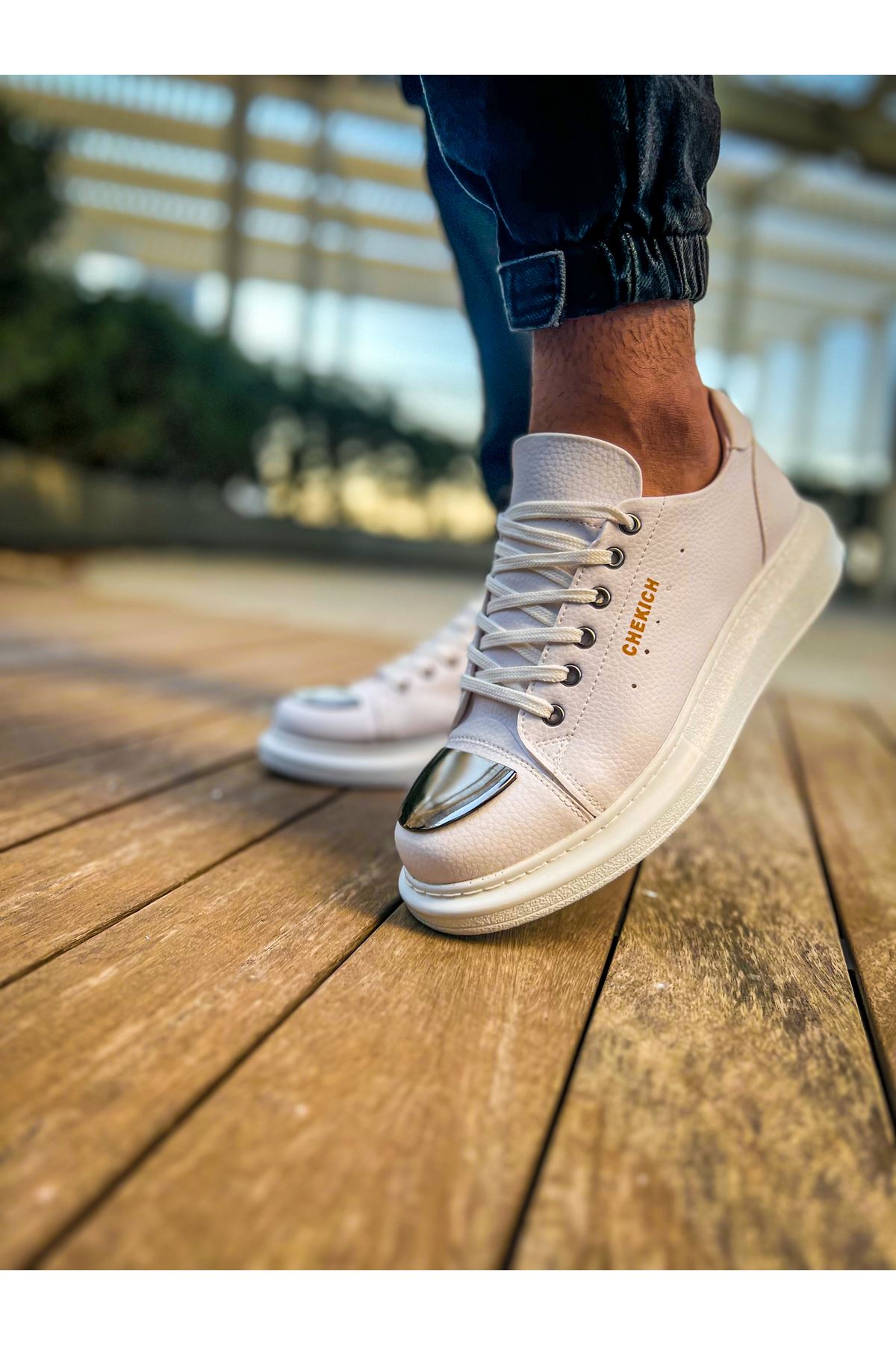 CH175 CBT Mirror Erkek Ayakkabı BEYAZ - Görsel 3