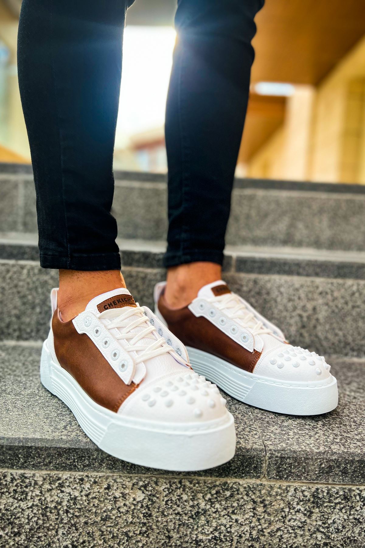 CH169 CBT Thorn Erkek Ayakkabı BEYAZ/TABA - Görsel 3