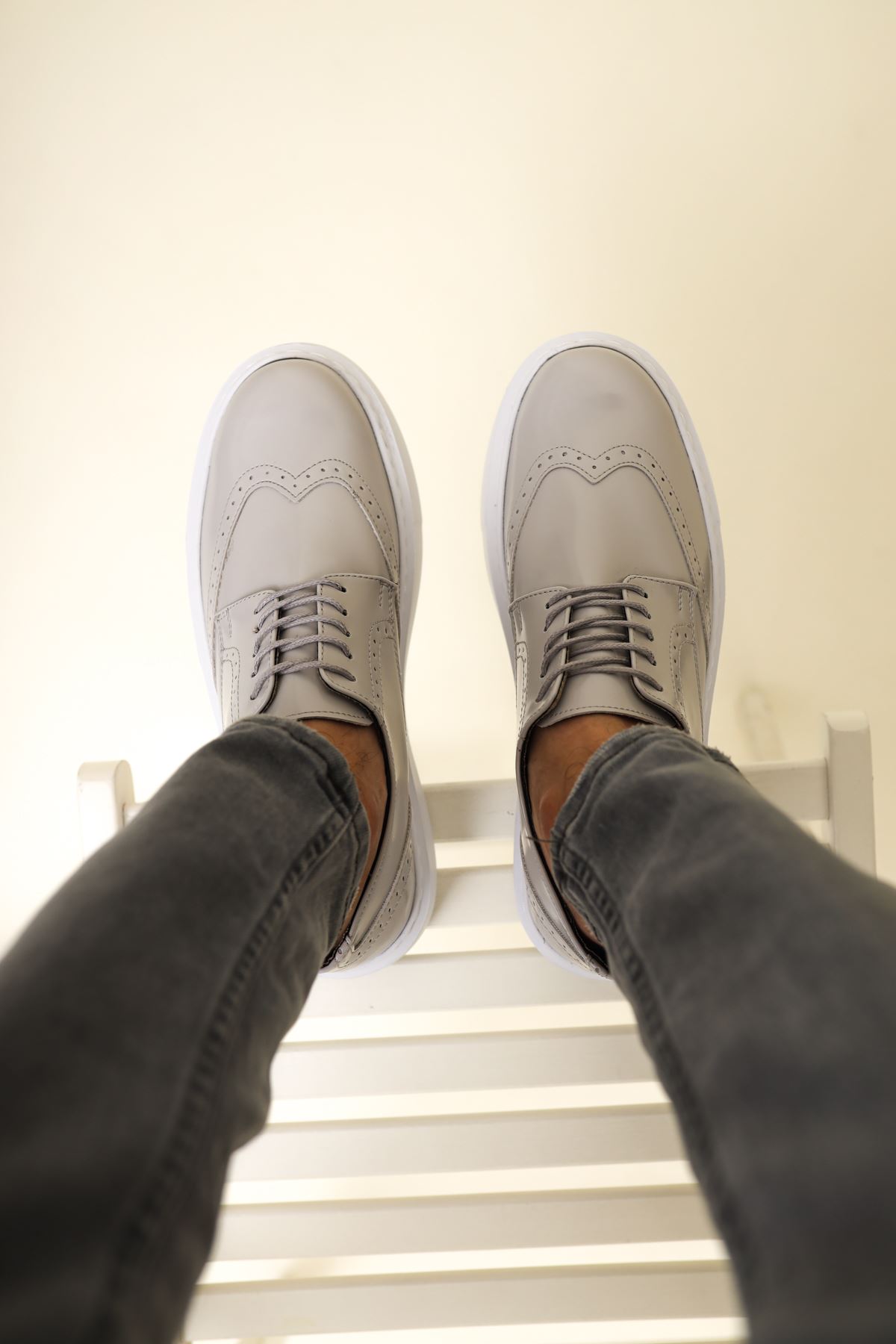 CH149 RBT Change Over Erkek Ayakkabı BEJ - Görsel 4