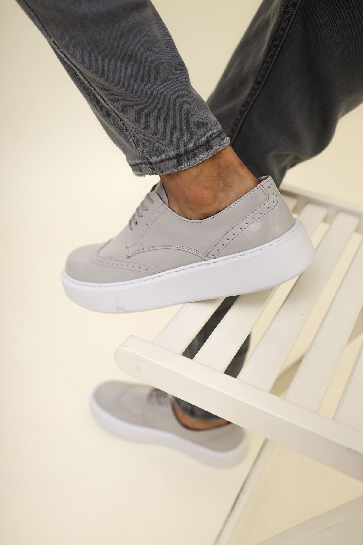 CH149 RBT Change Over Erkek Ayakkabı BEJ - Görsel 3